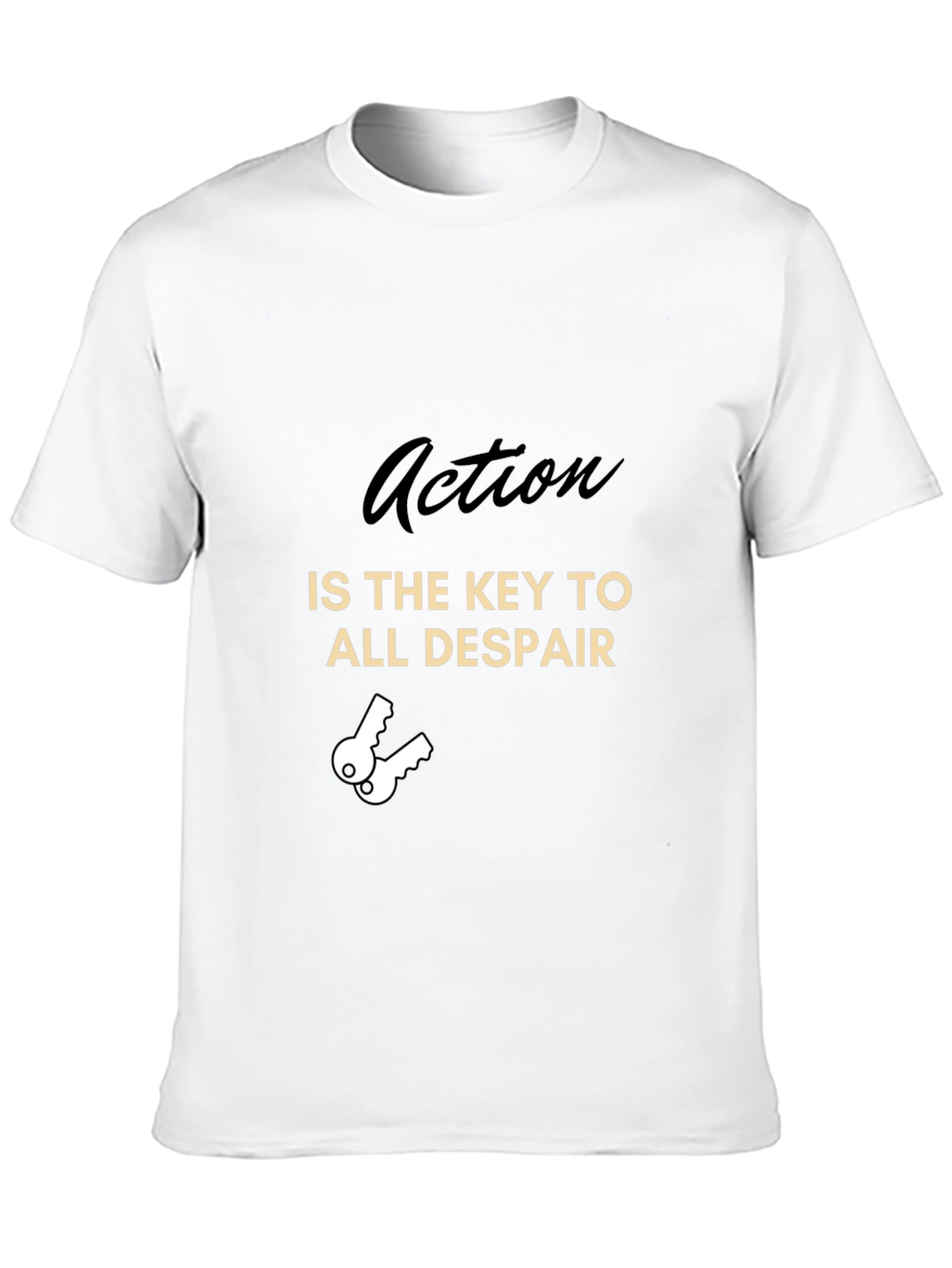 Action is the Key Graphic T-Shirt