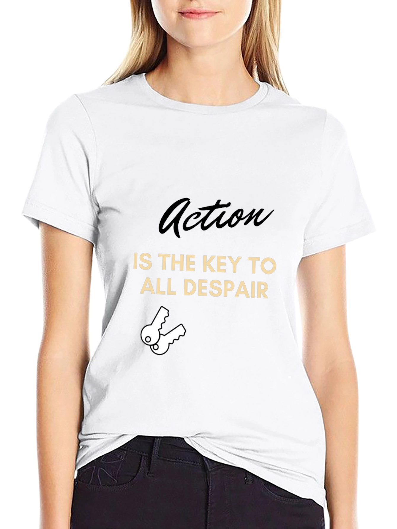 Action is the Key Graphic T-Shirt
