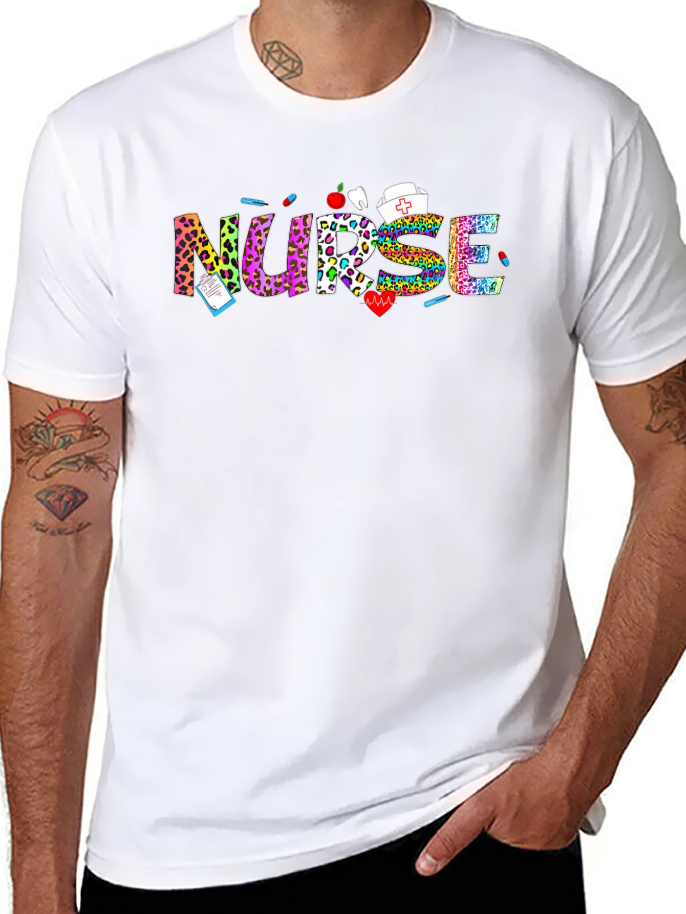 Nurse Leopard Print T-Shirt