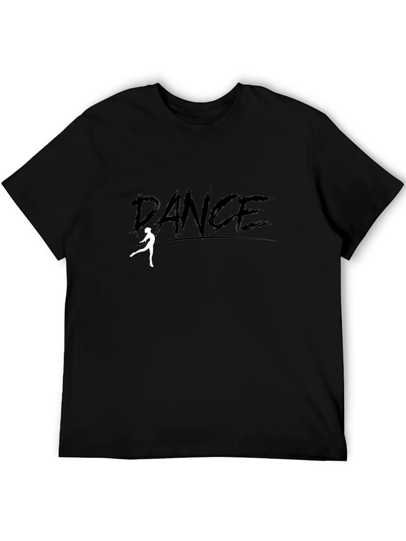 Dance Graphic Tee - Black Cotton T-Shirt