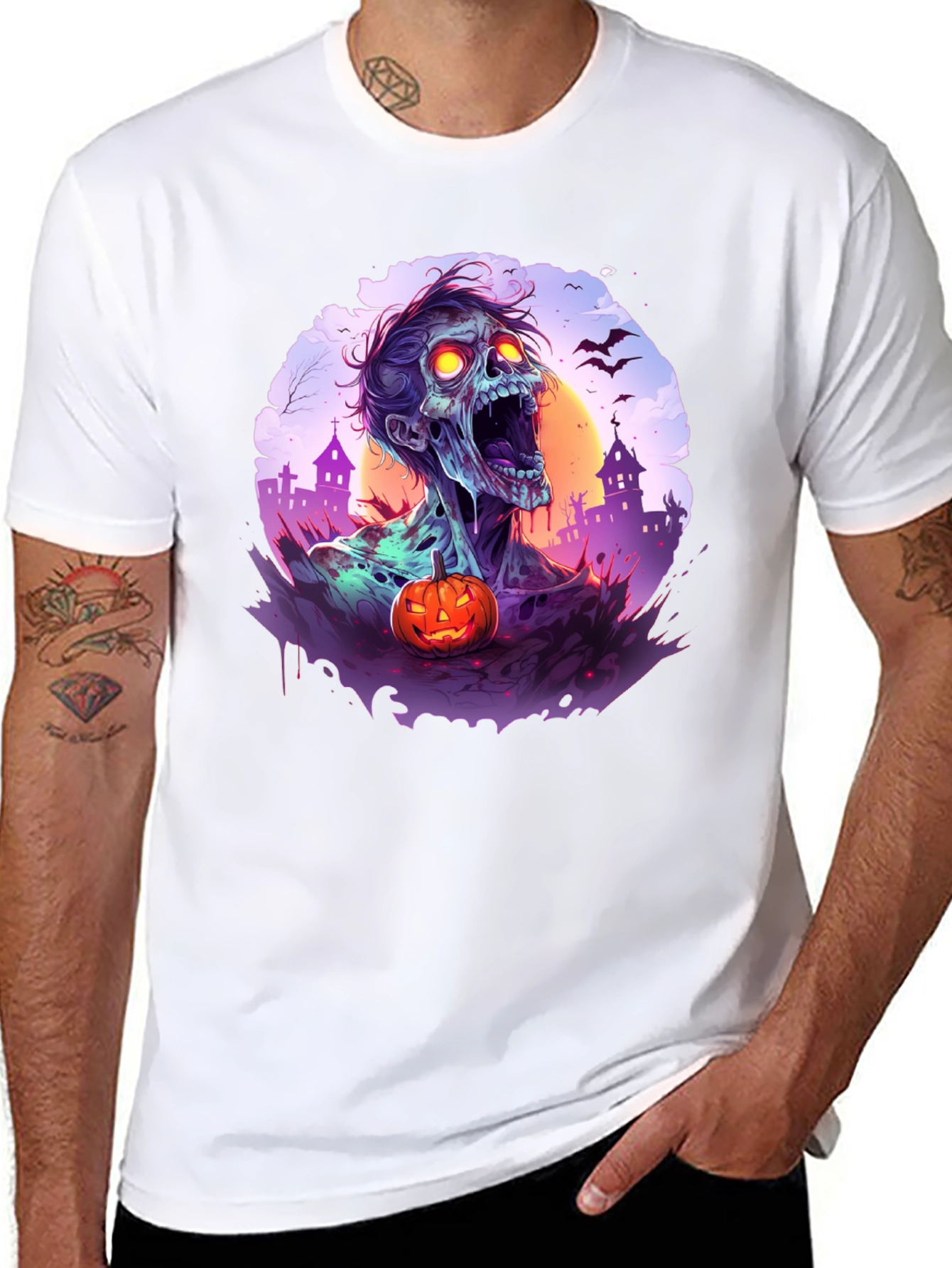 Zombie Halloween T-Shirt - Spooky Season Apparel