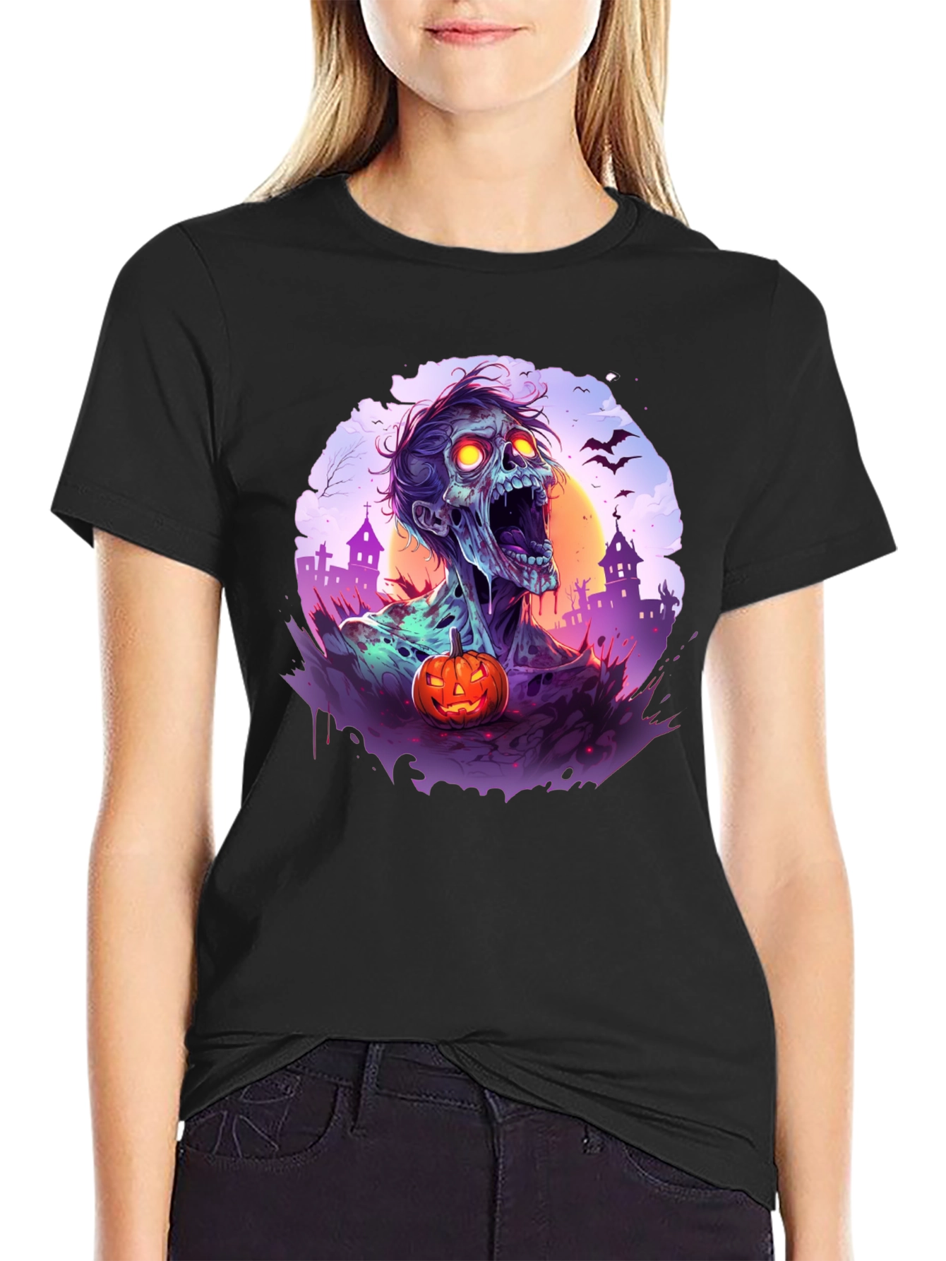Zombie Halloween T-Shirt - Spooky Season Apparel