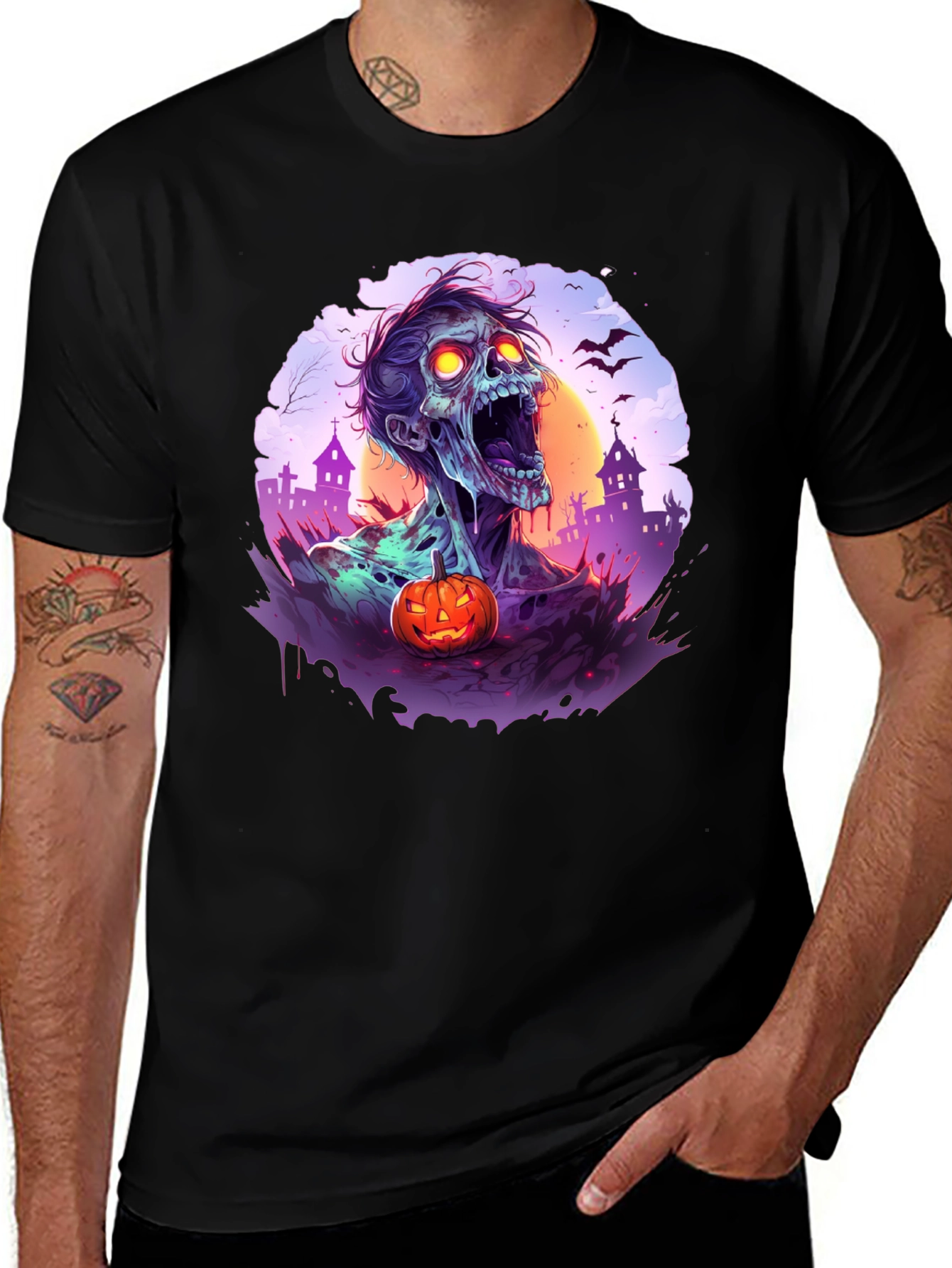 Zombie Halloween T-Shirt - Spooky Season Apparel