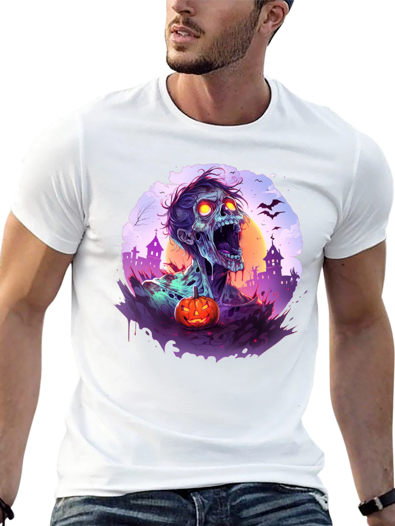 Zombie Halloween T-Shirt - Spooky Season Apparel