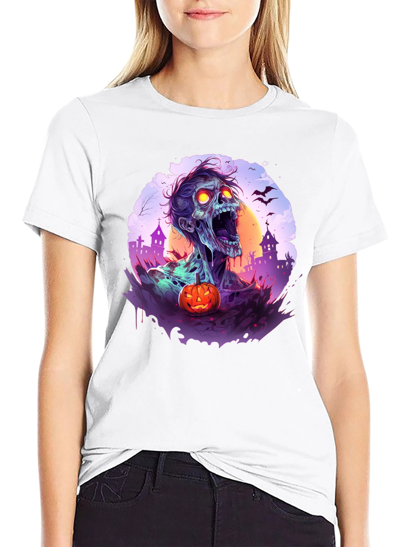 Zombie Halloween T-Shirt - Spooky Season Apparel