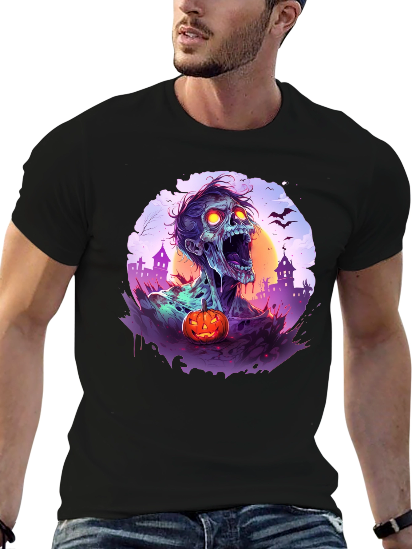 Zombie Halloween T-Shirt - Spooky Season Apparel