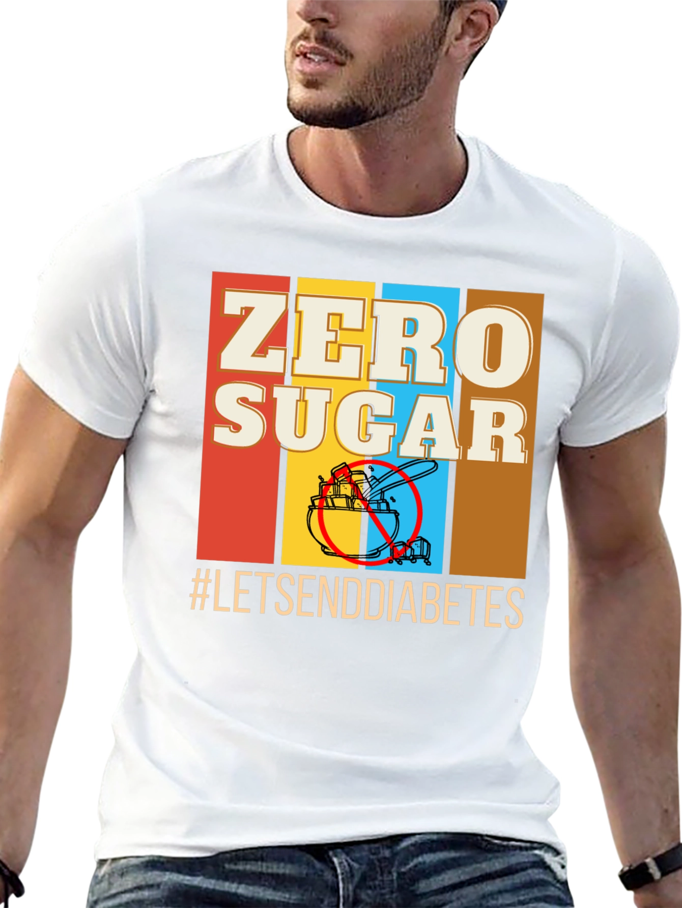 Zero Sugar T-Shirt - Lets End Diabetes