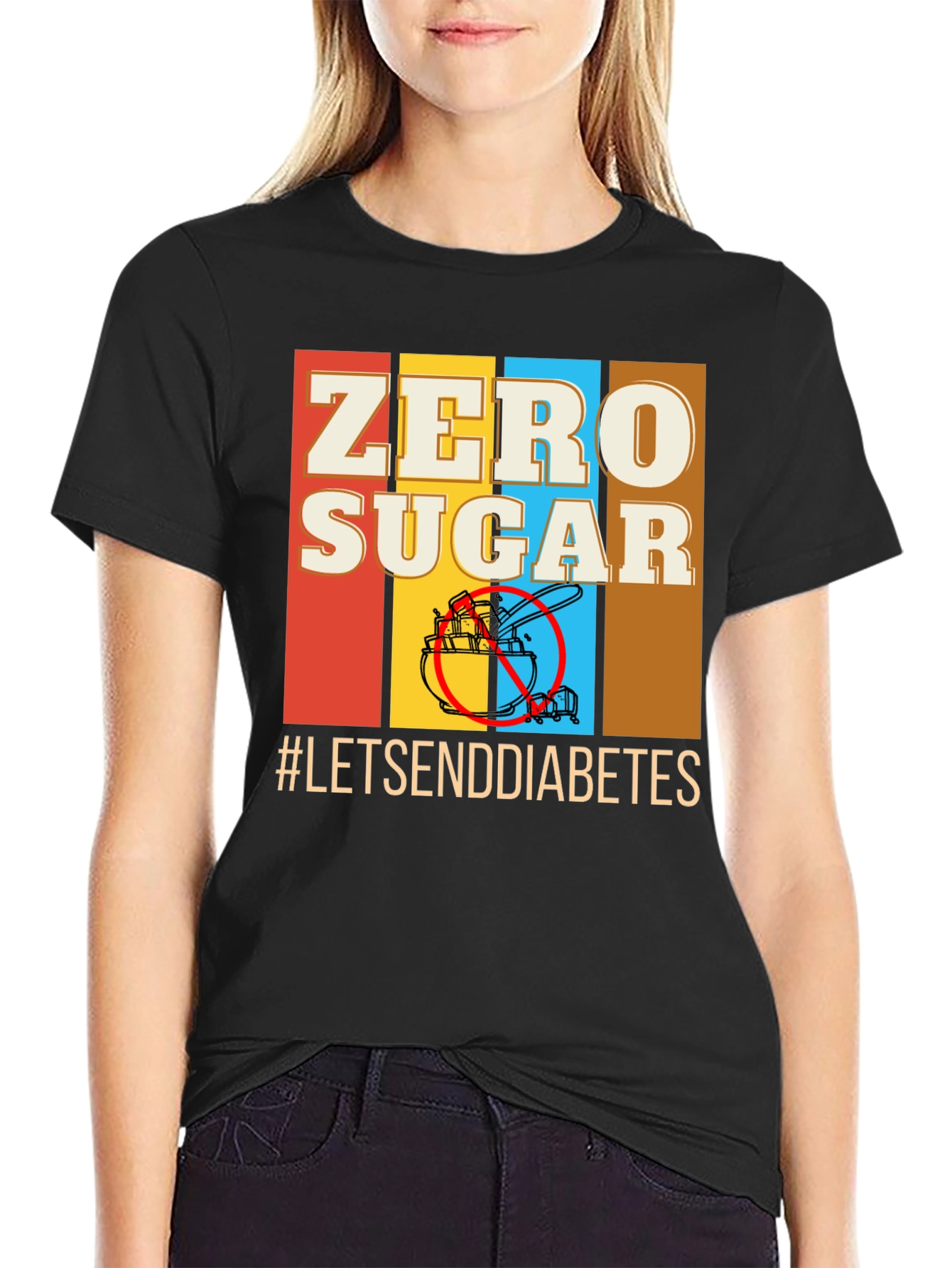 Zero Sugar T-Shirt - Lets End Diabetes