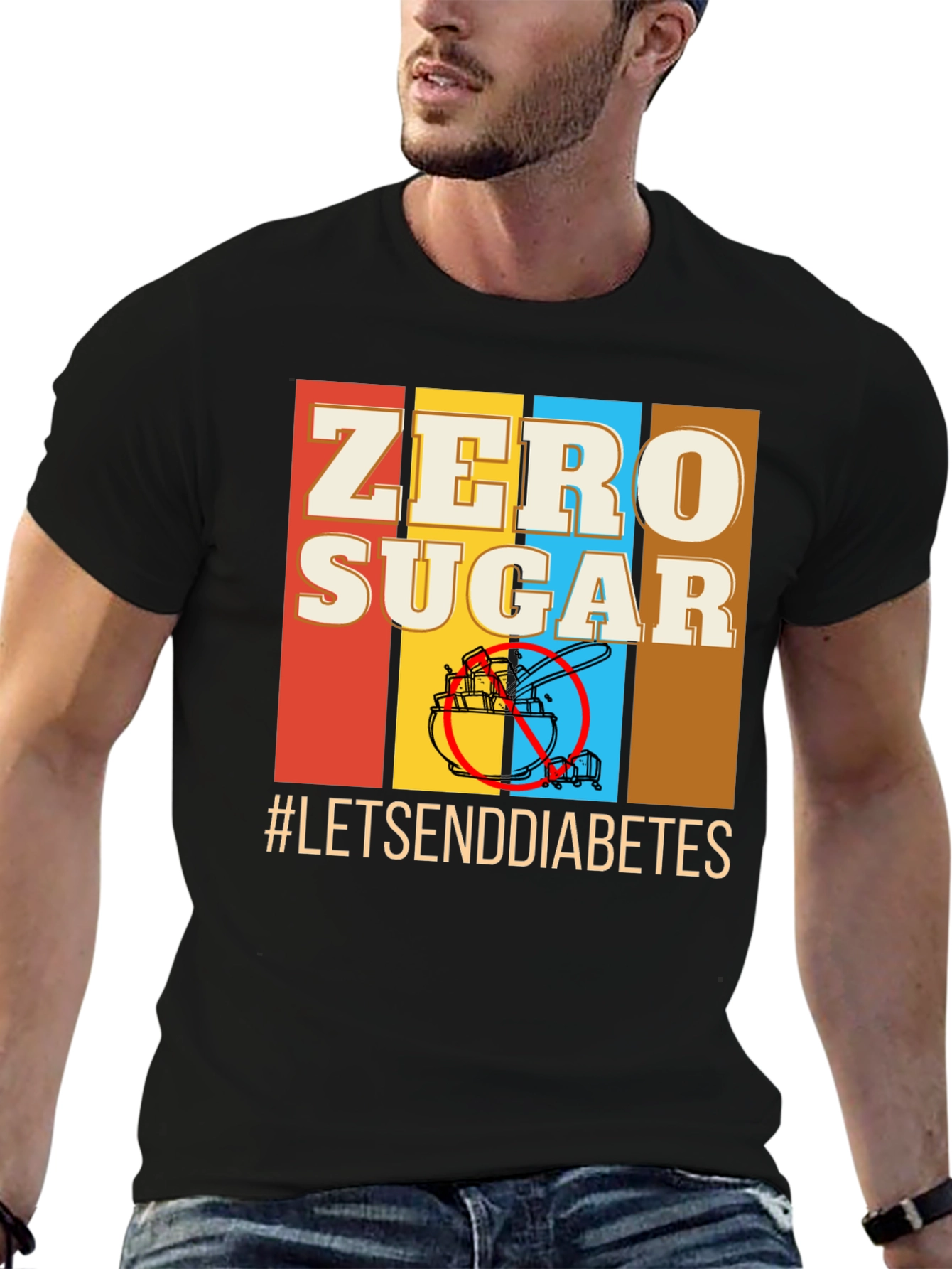 Zero Sugar T-Shirt - Lets End Diabetes