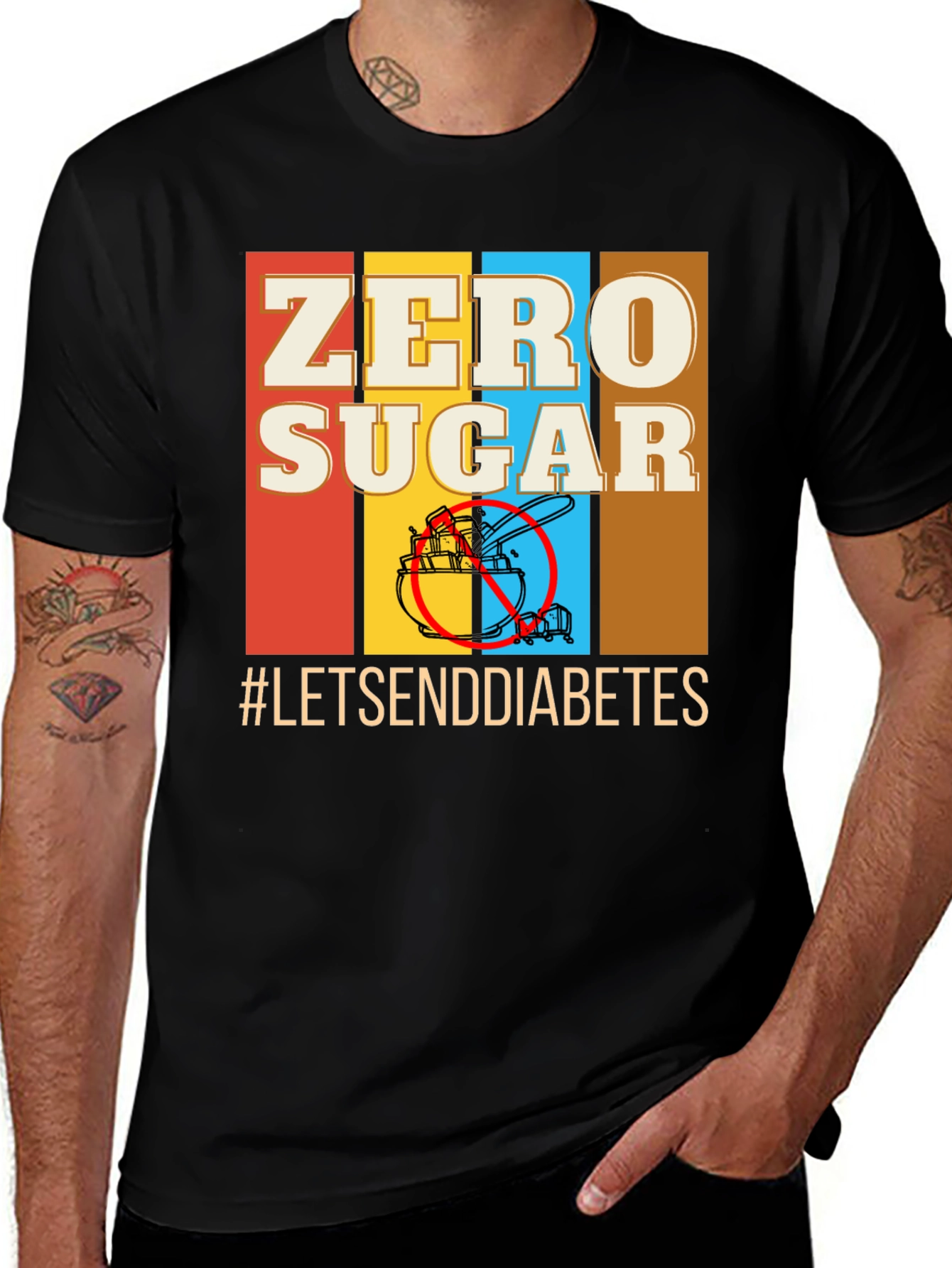 Zero Sugar T-Shirt - Lets End Diabetes