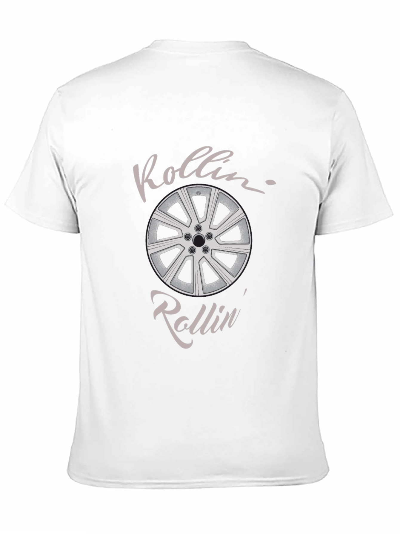 Rollin Car Wheel Graphic Tee - Black