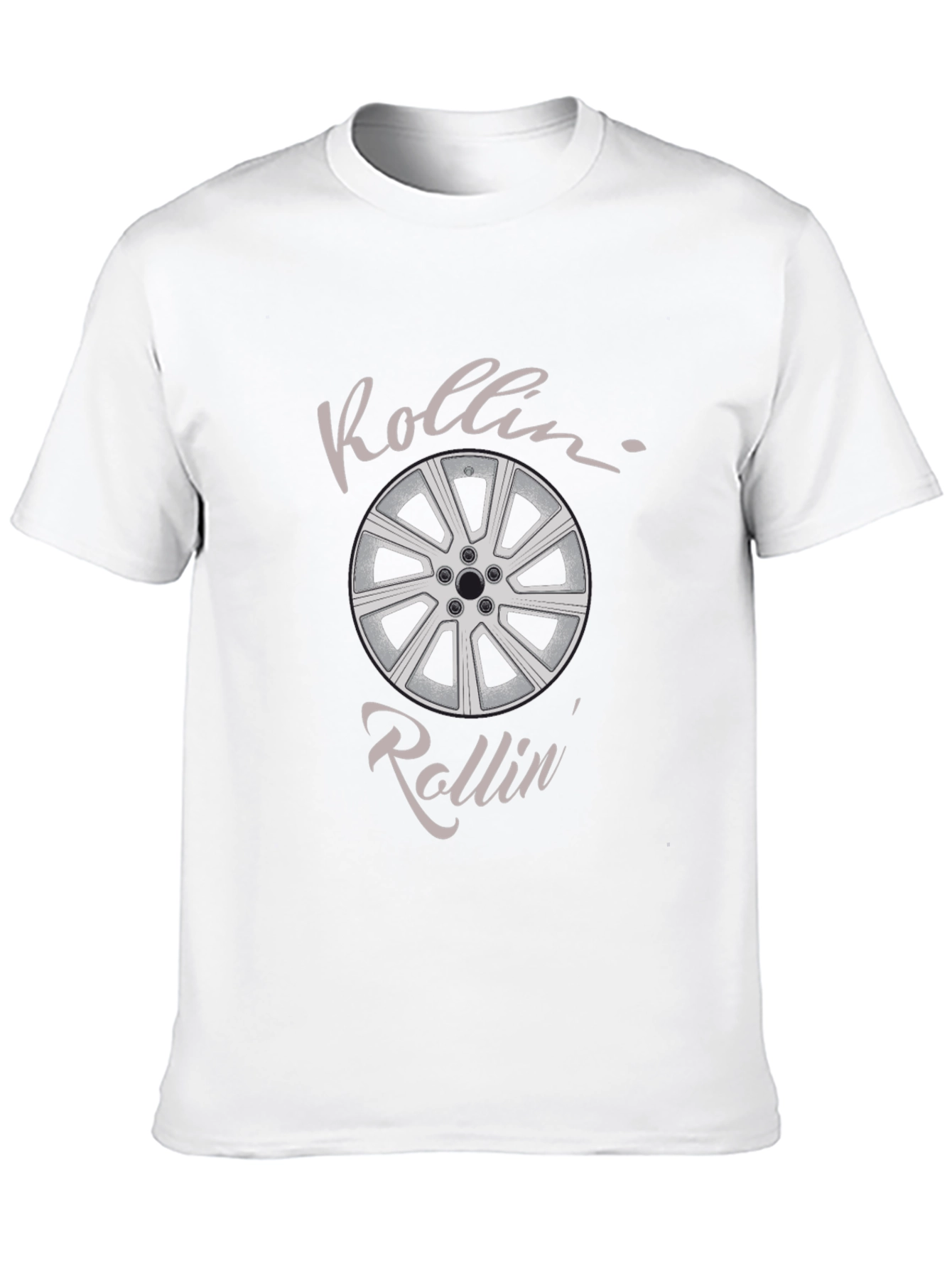 Rollin Car Wheel Graphic Tee - Black