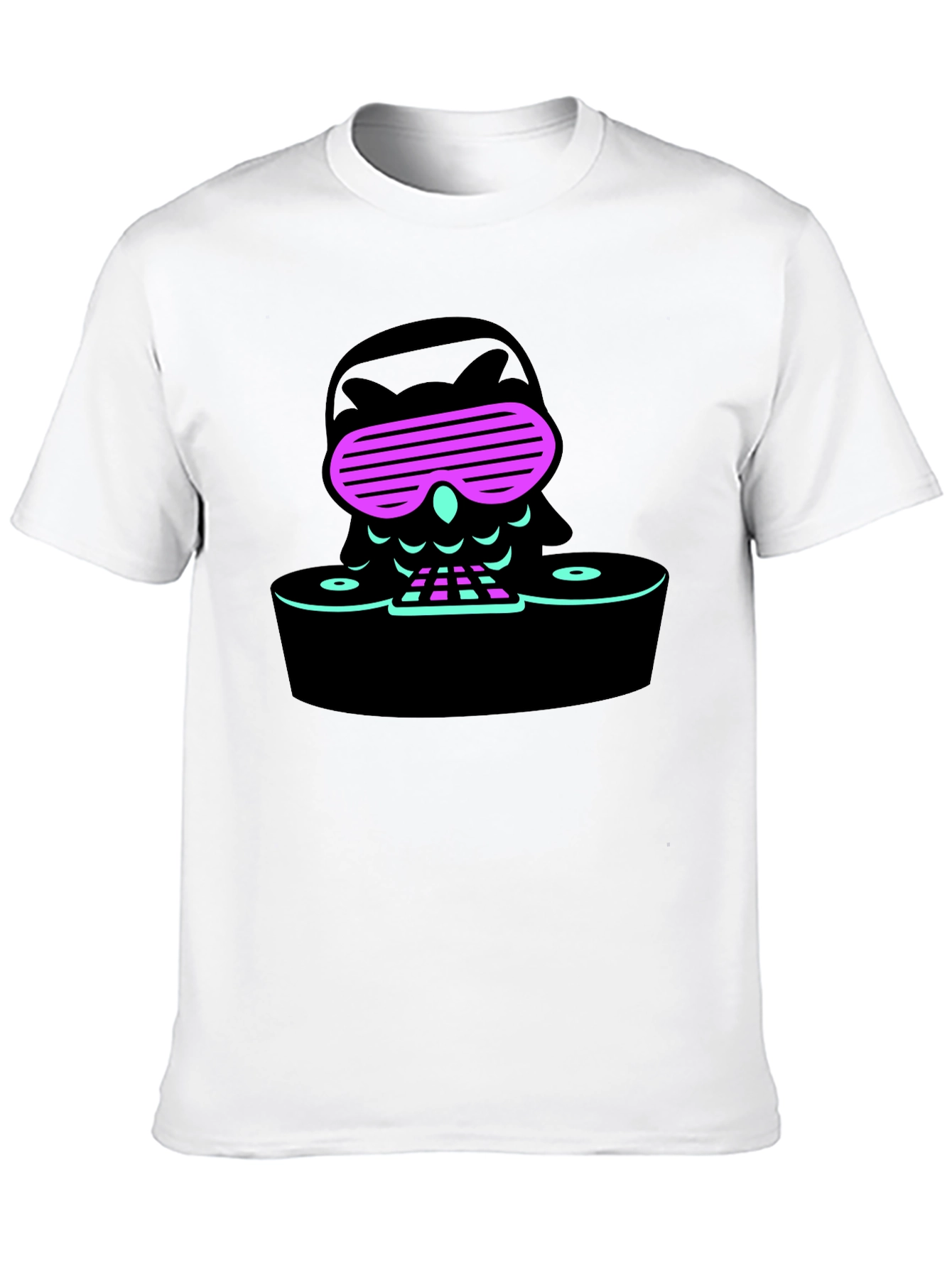 Cool Owl DJ Black T-Shirt