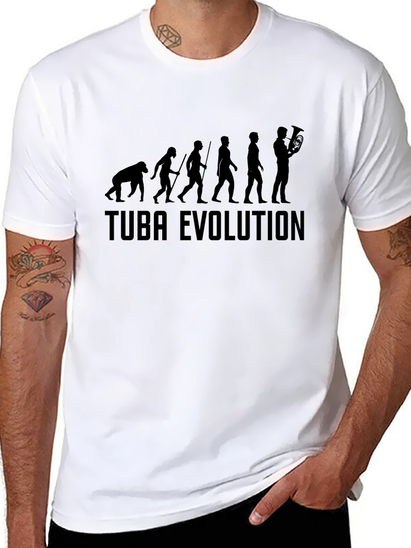 Tuba Evolution Black T-Shirt