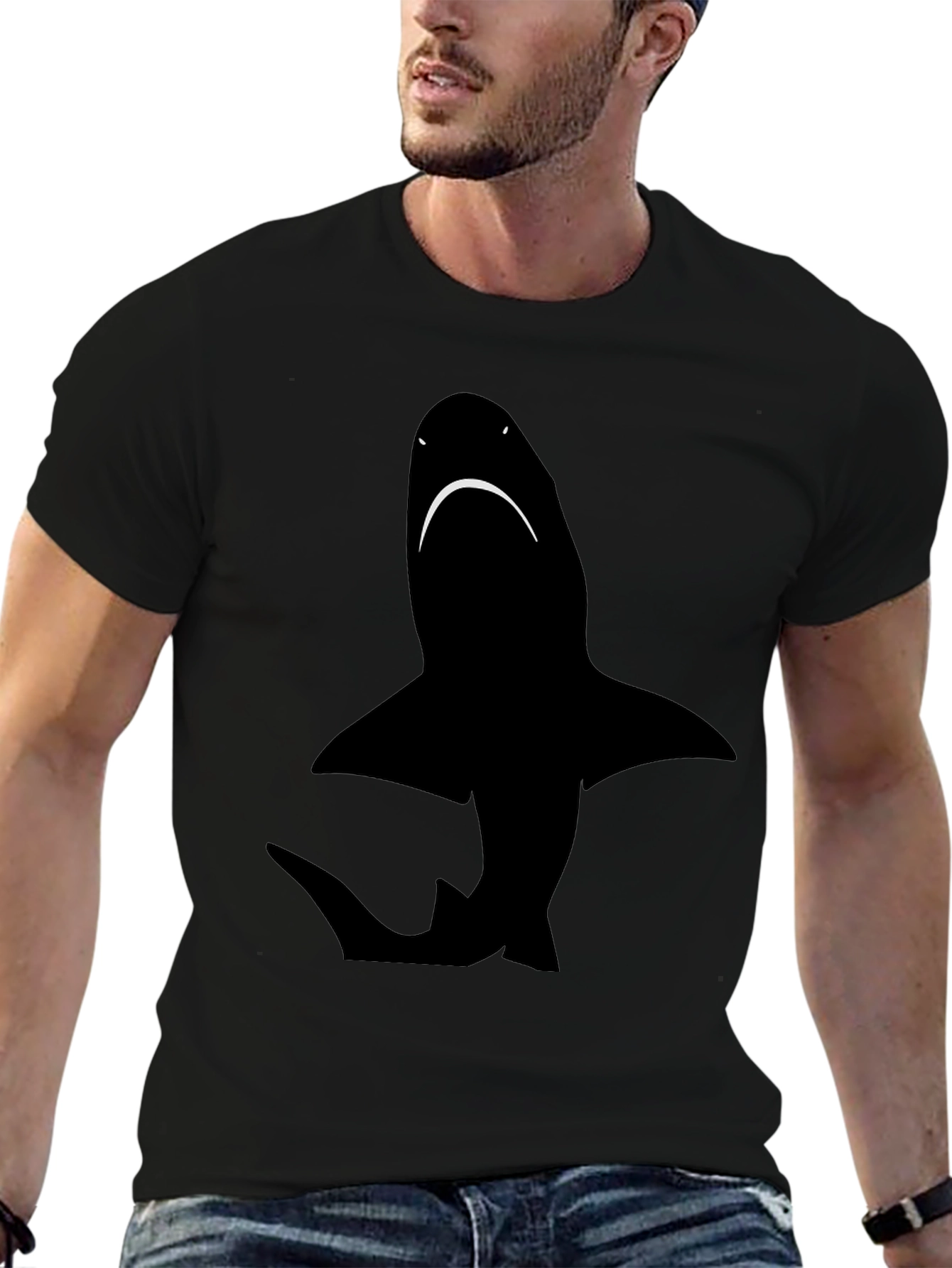Black Shark Graphic T-Shirt - Cool & Casual