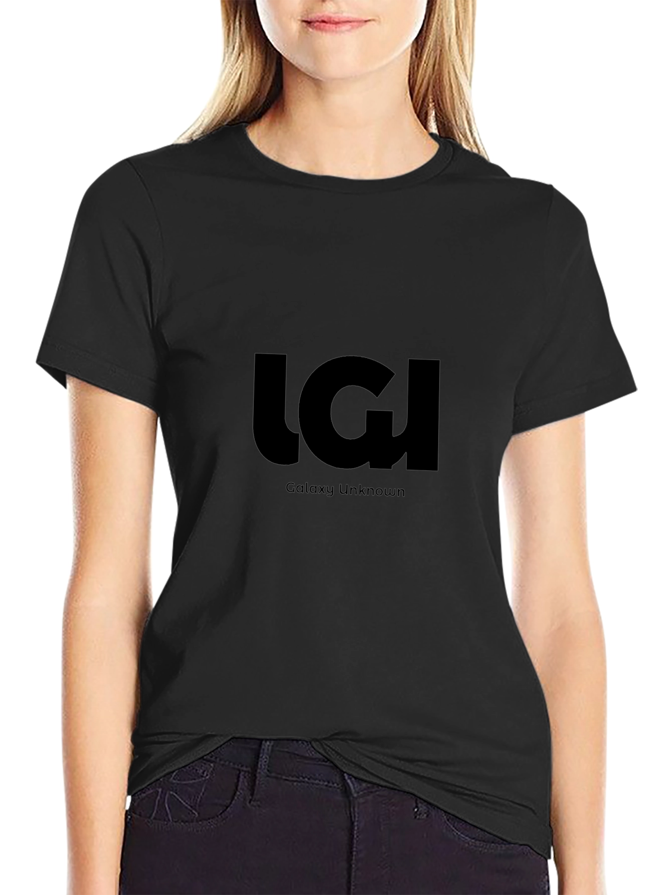 Galaxy Unknown Black T-Shirt: Modern Comfortable Fit