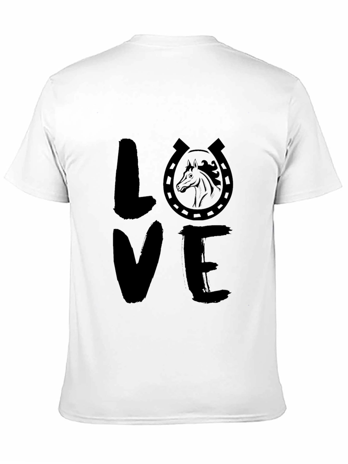 Horse Love T-Shirt - Horseshoe Animal Tee