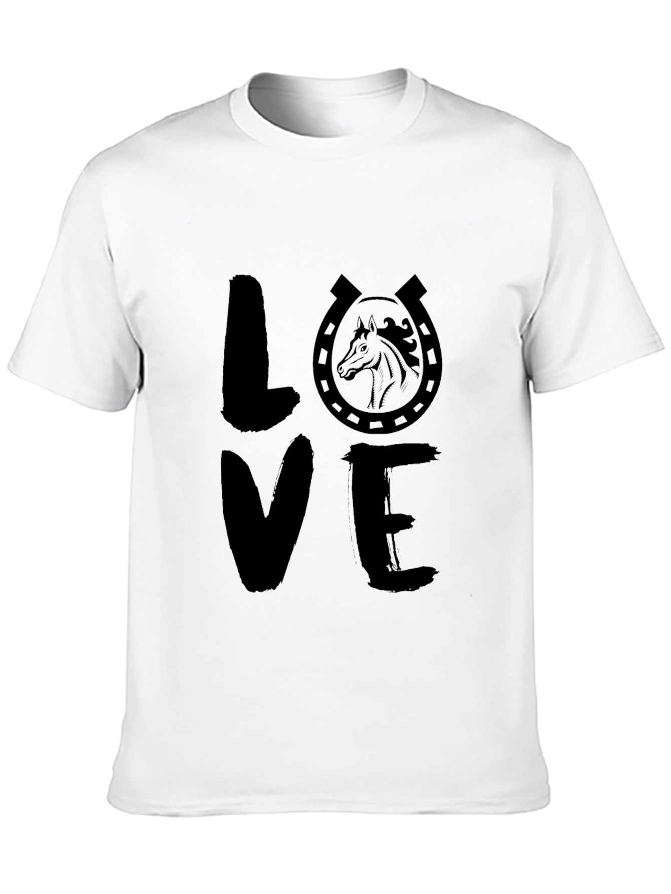 Horse Love T-Shirt - Horseshoe Animal Tee