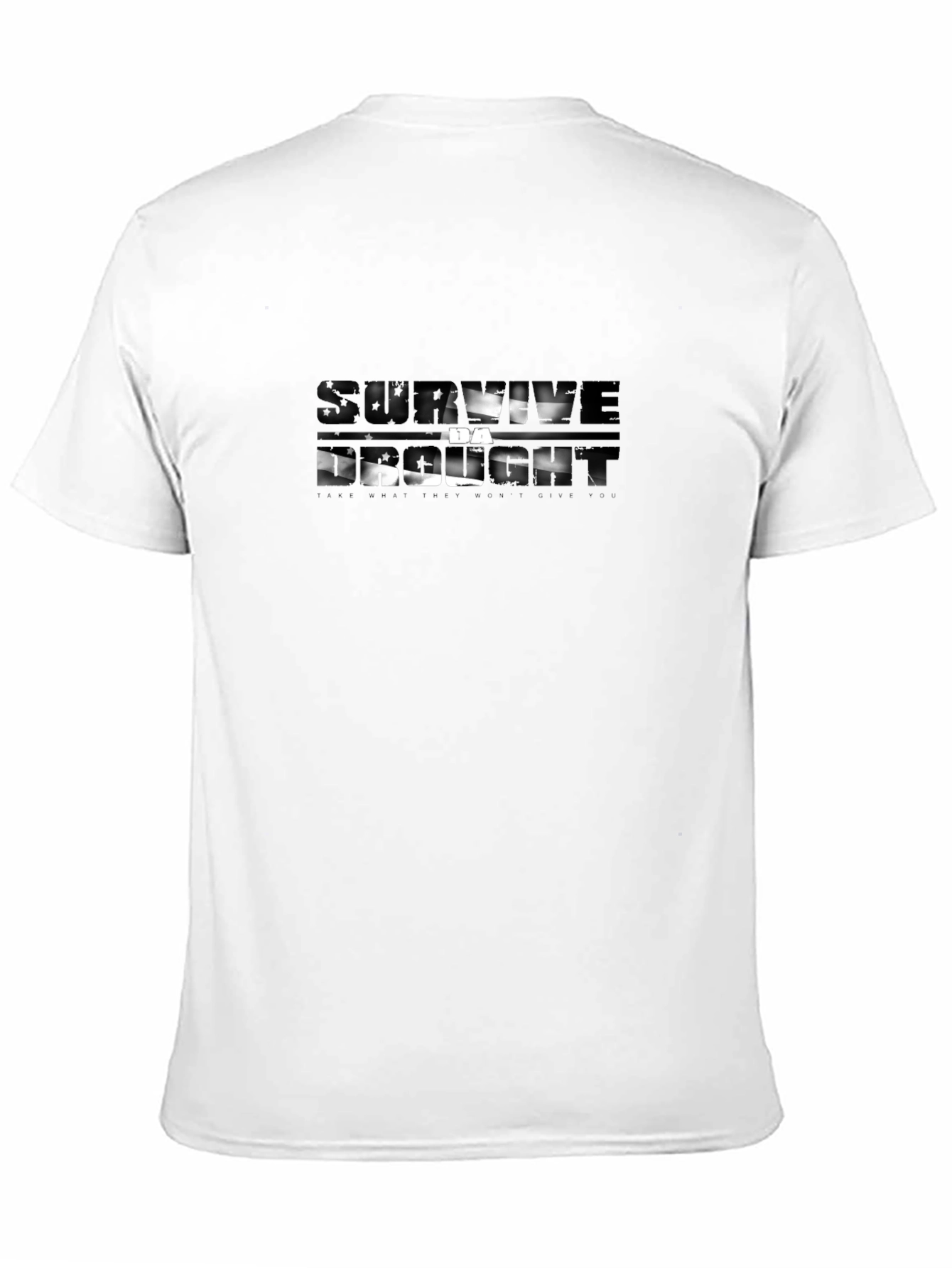 Patriotic Graphic Print Mens Black T-Shirt