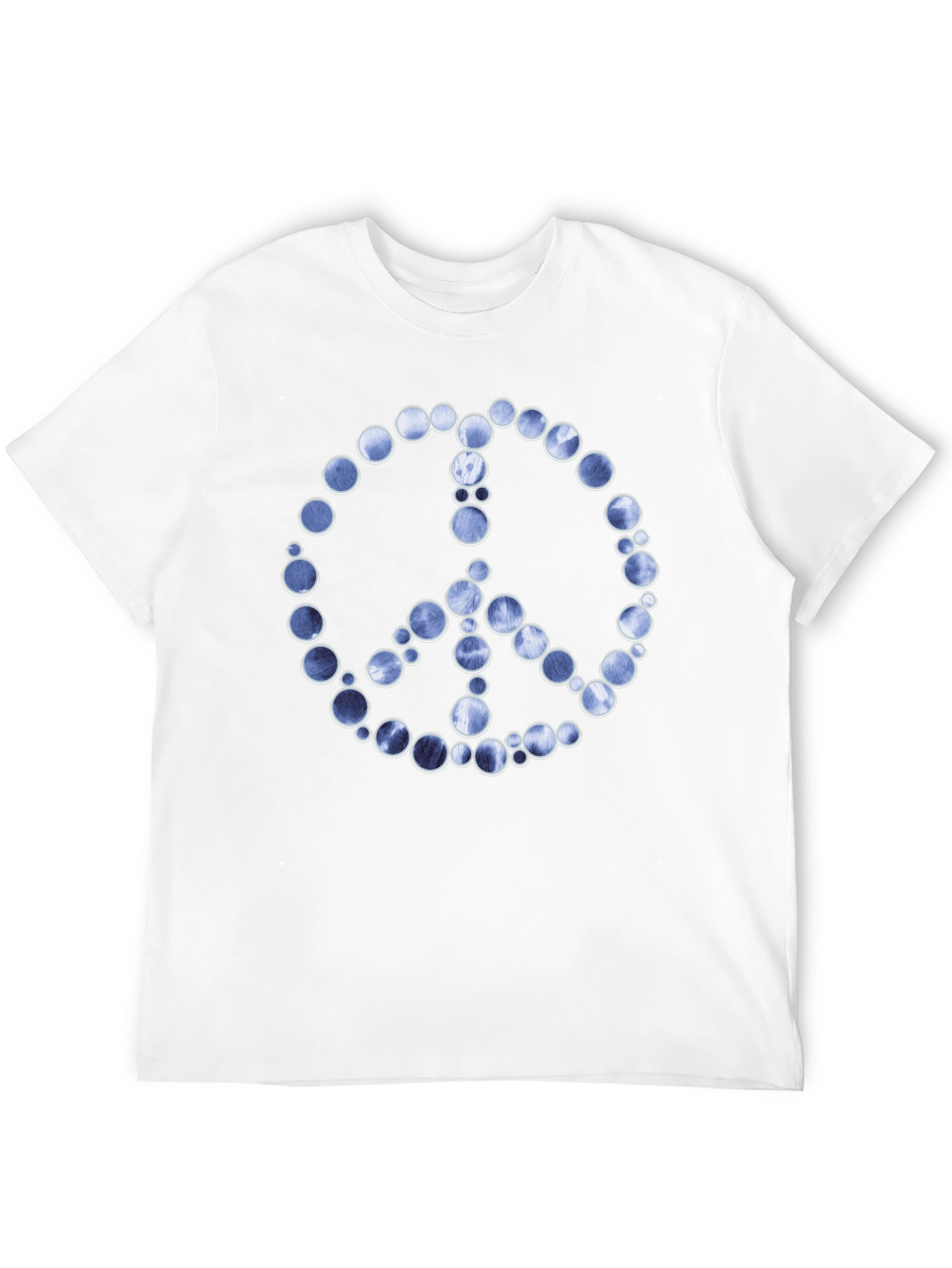 Peace Sign Graphic Tee - Black Cotton Blend