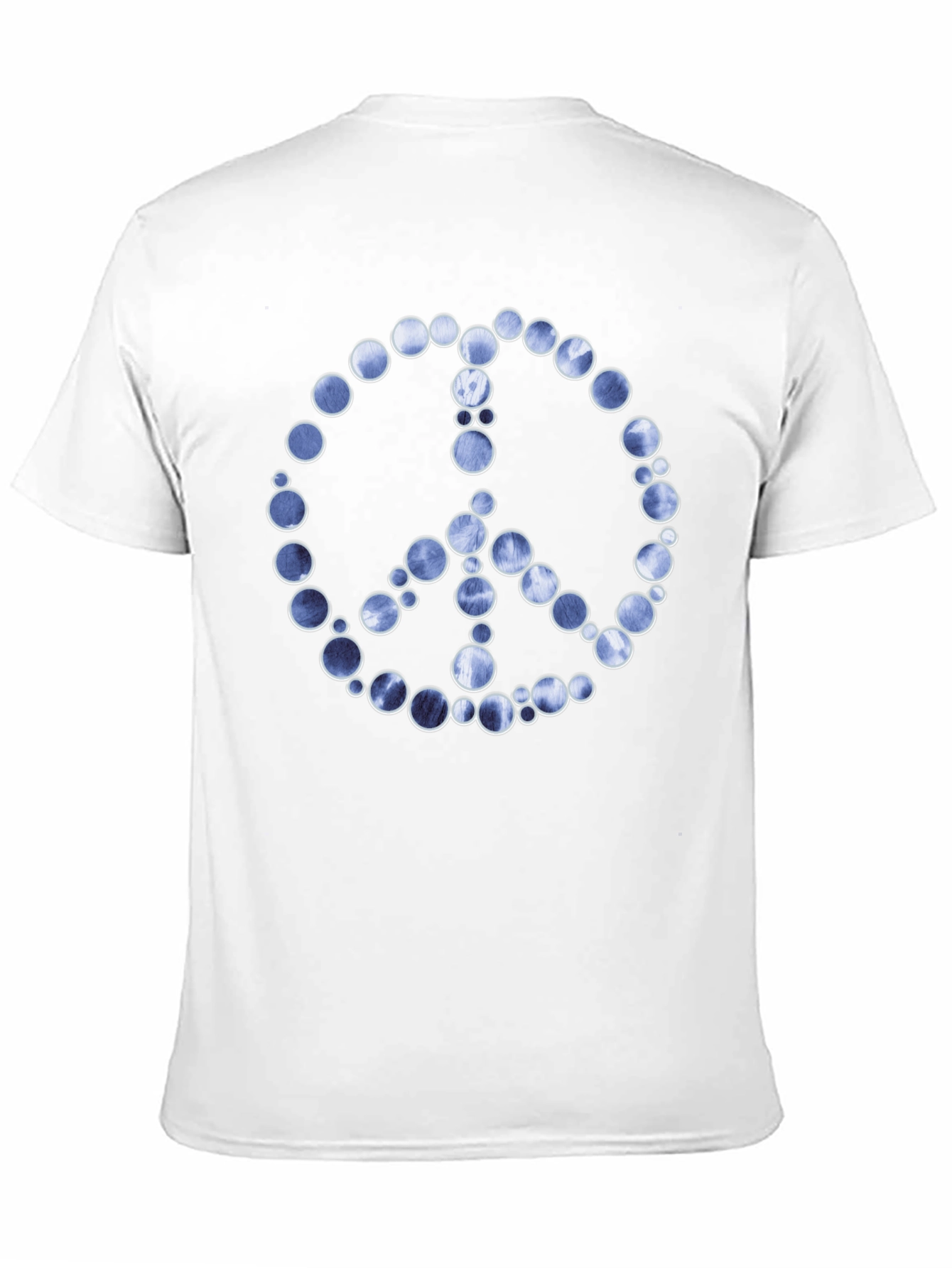 Peace Sign Graphic Tee - Black Cotton Blend