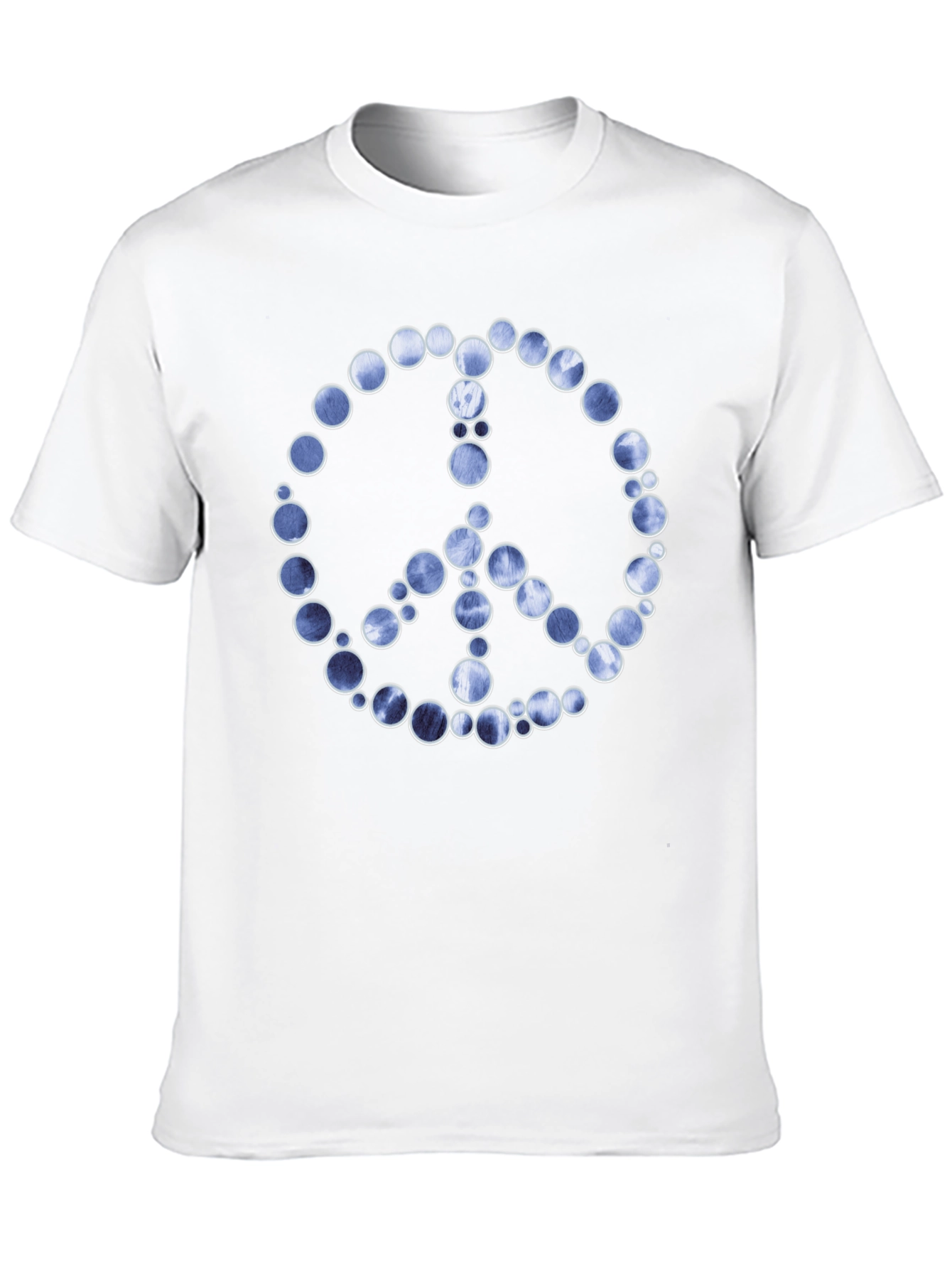 Peace Sign Graphic Tee - Black Cotton Blend
