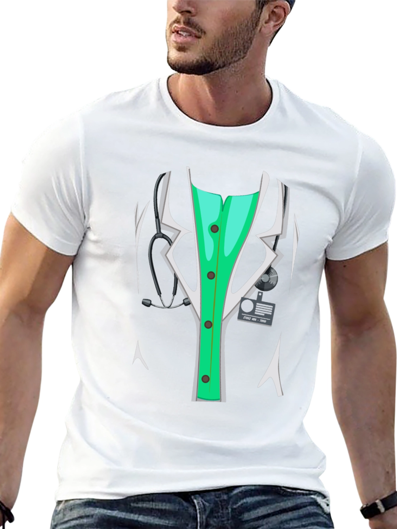 Doctor Costume T-Shirt - Novelty Medical Tee