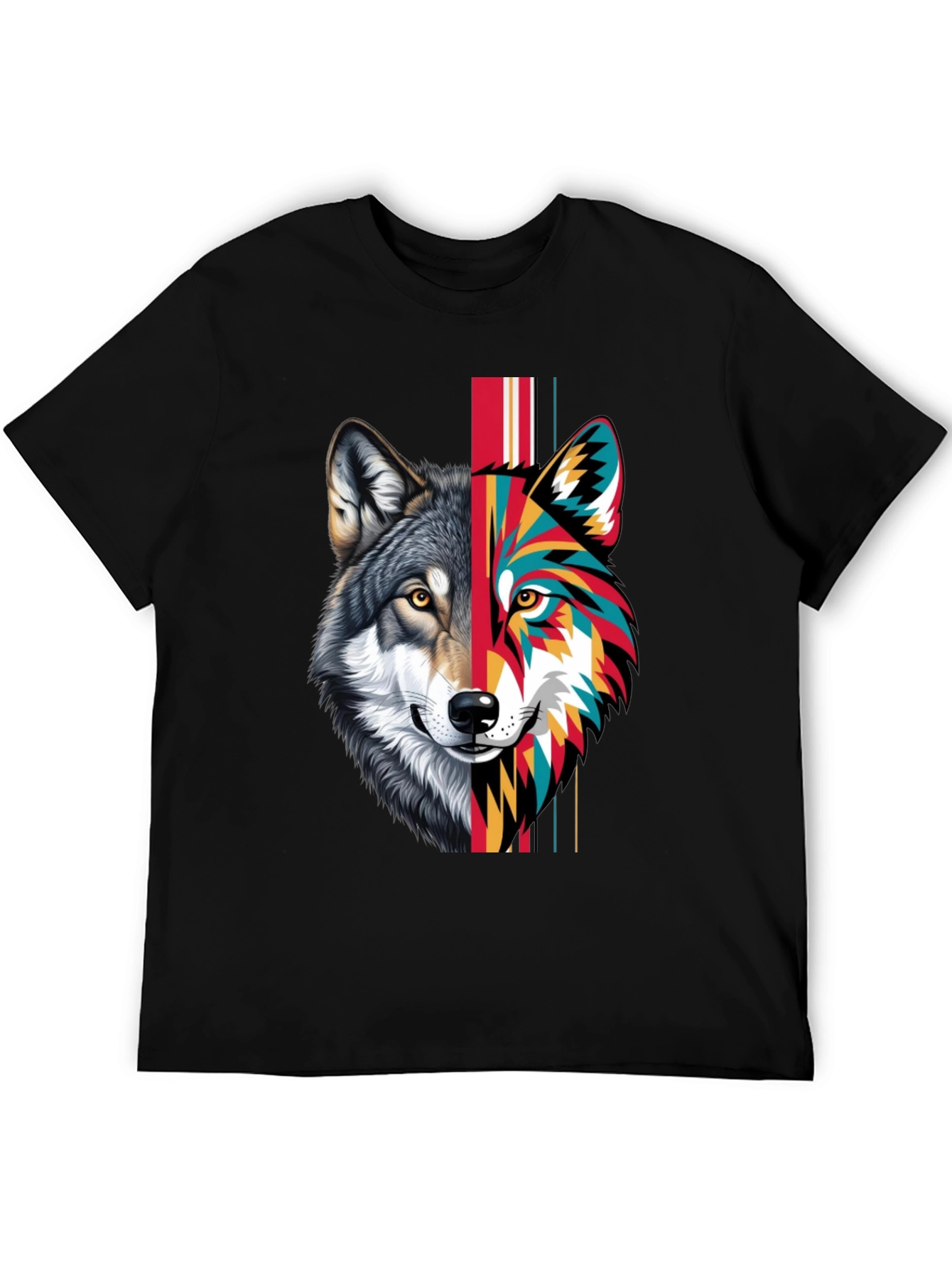 Wolf Graphic T-Shirt - Artistic Design Tee