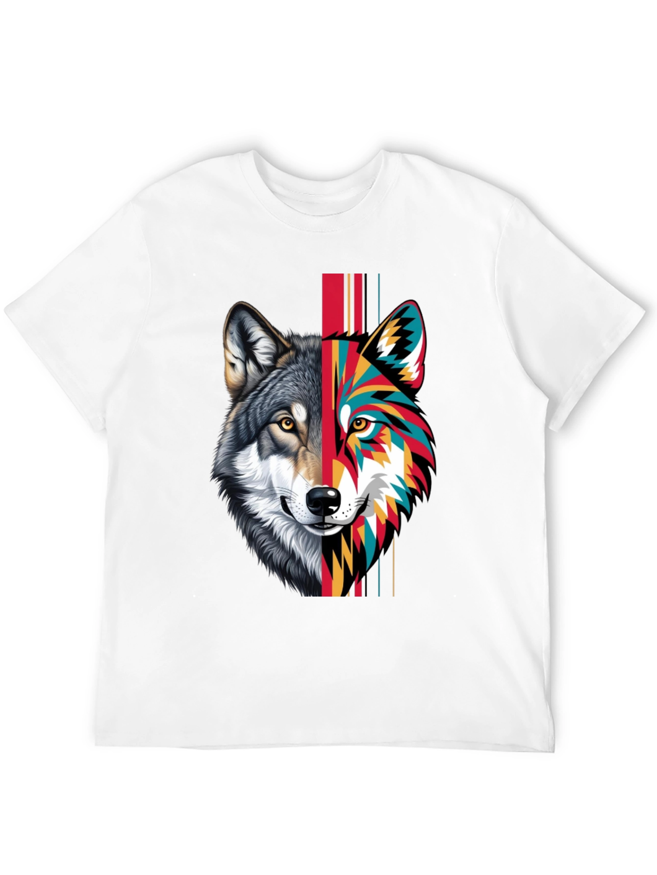 Wolf Graphic T-Shirt - Artistic Design Tee