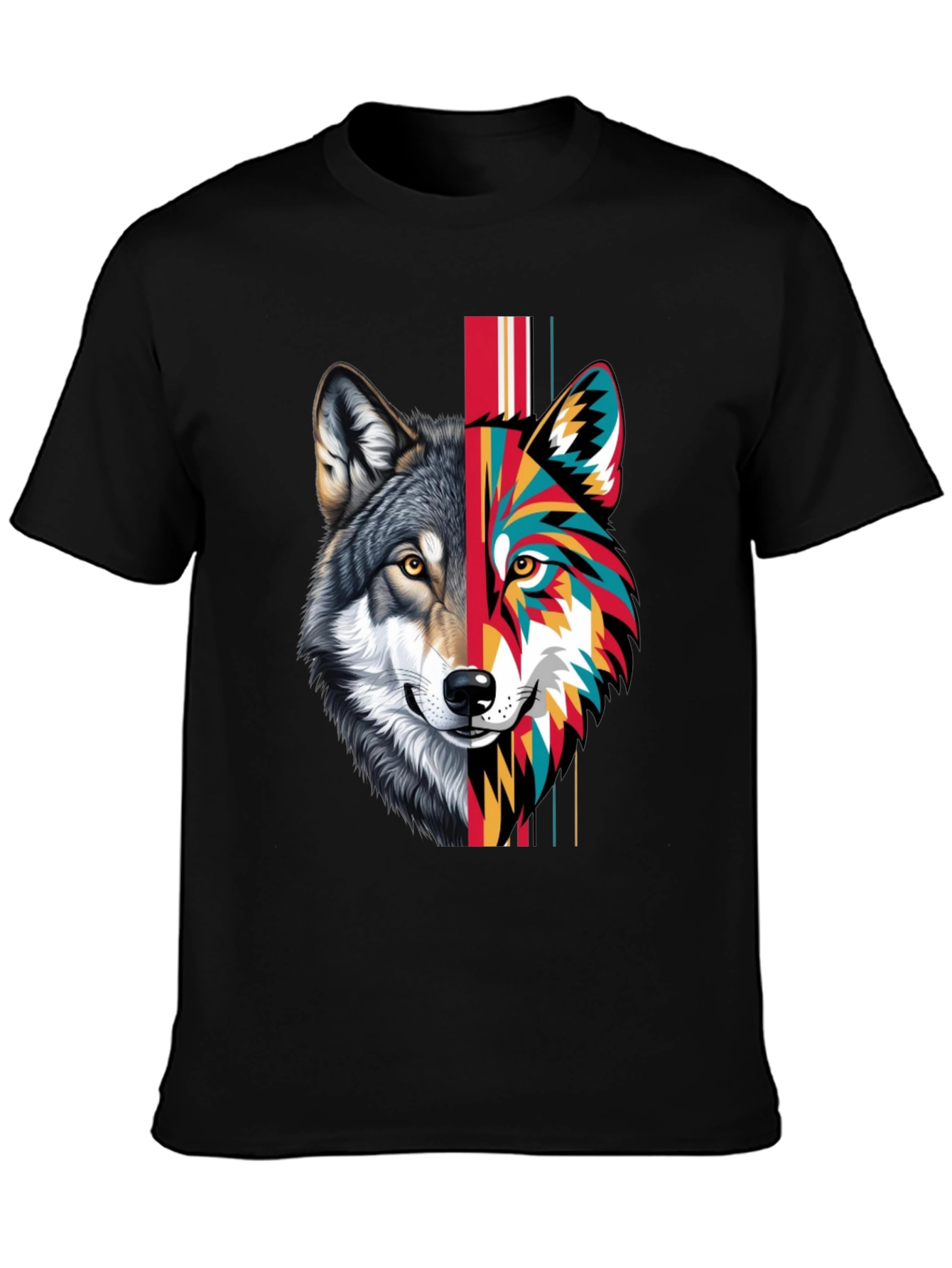 Wolf Graphic T-Shirt - Artistic Design Tee