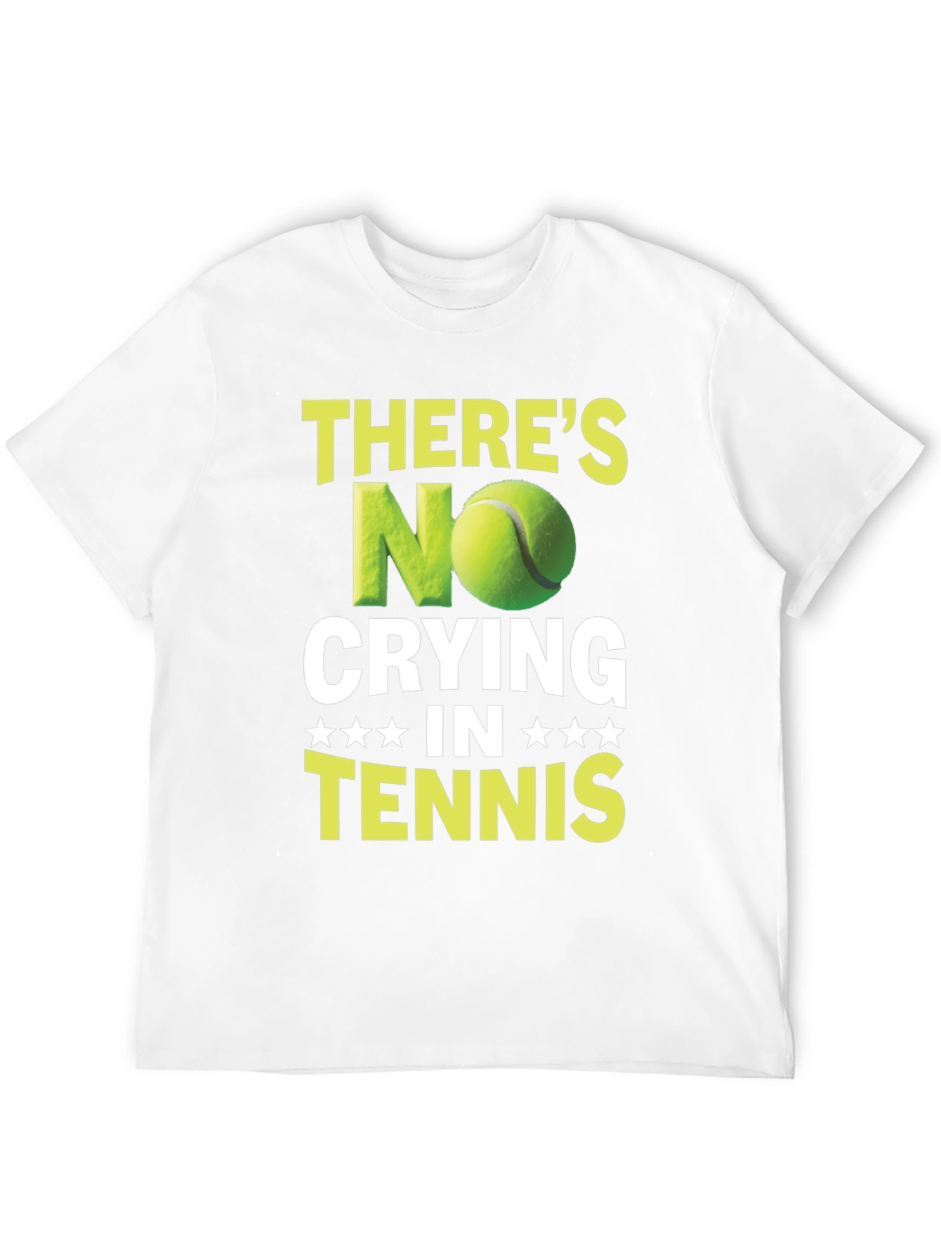 Funny Tennis T-Shirt - No Crying In Tennis