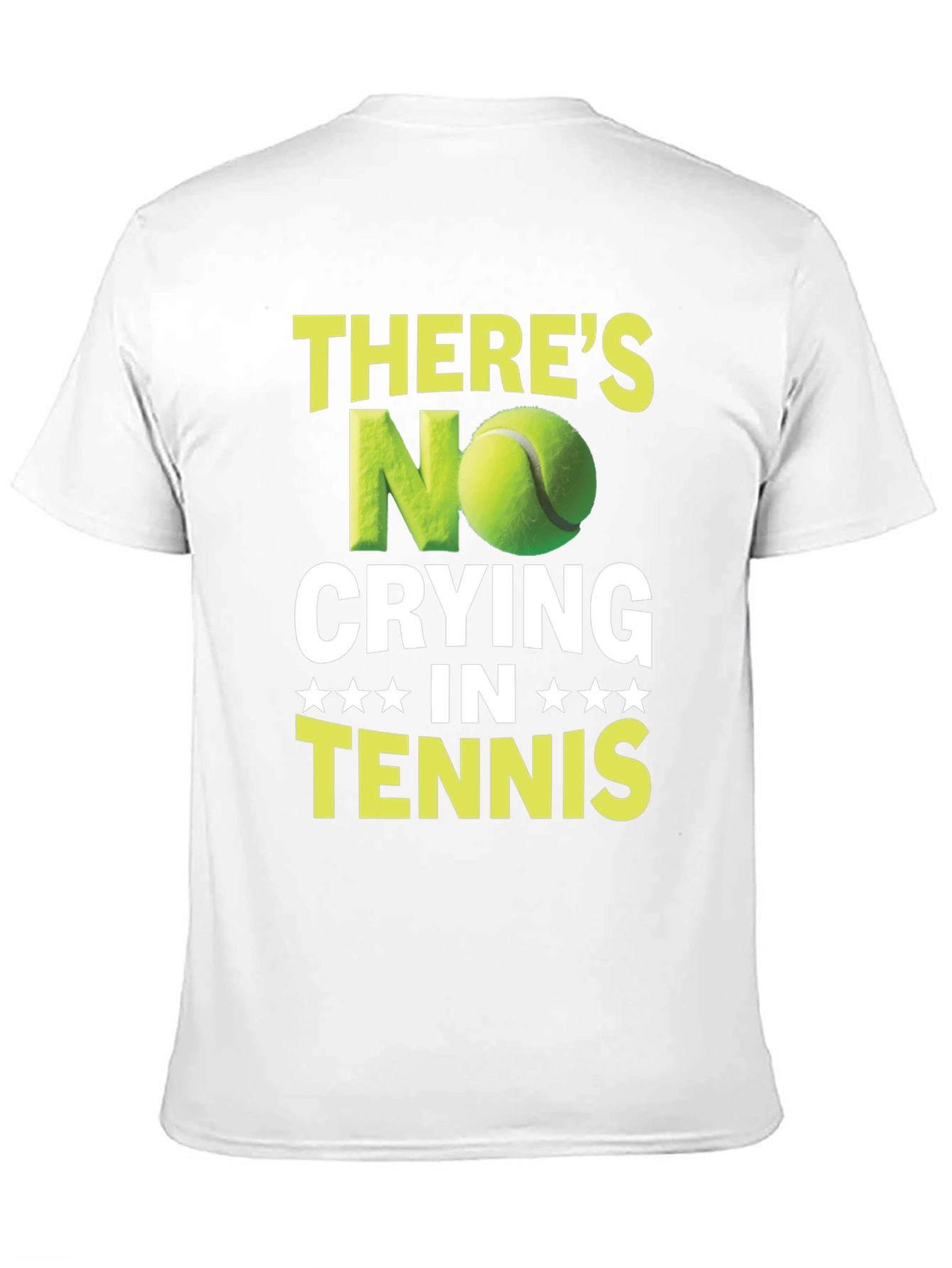 Funny Tennis T-Shirt - No Crying In Tennis