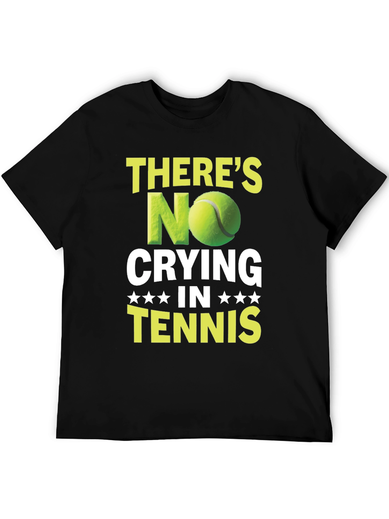 Funny Tennis T-Shirt - No Crying In Tennis