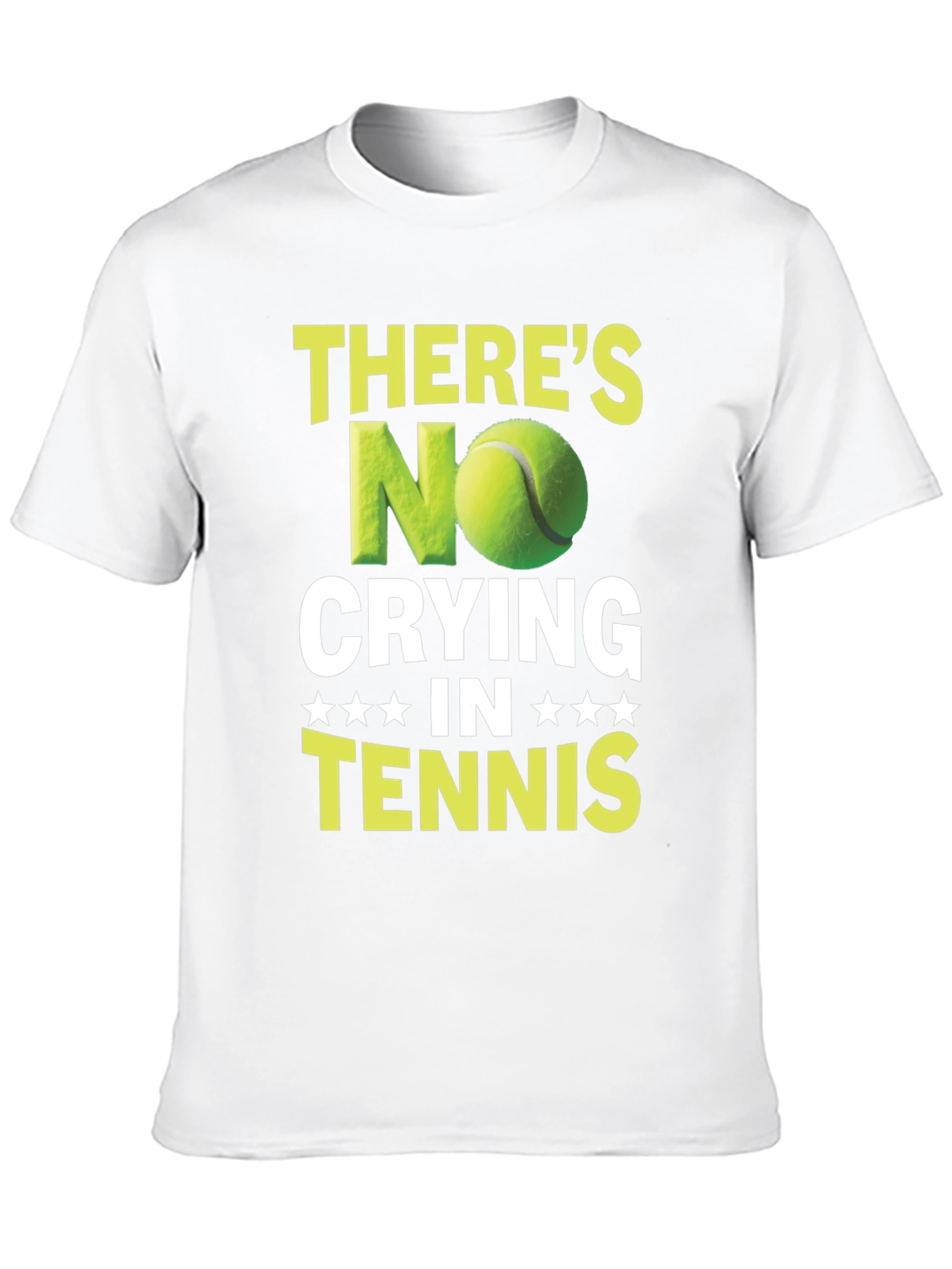 Funny Tennis T-Shirt - No Crying In Tennis