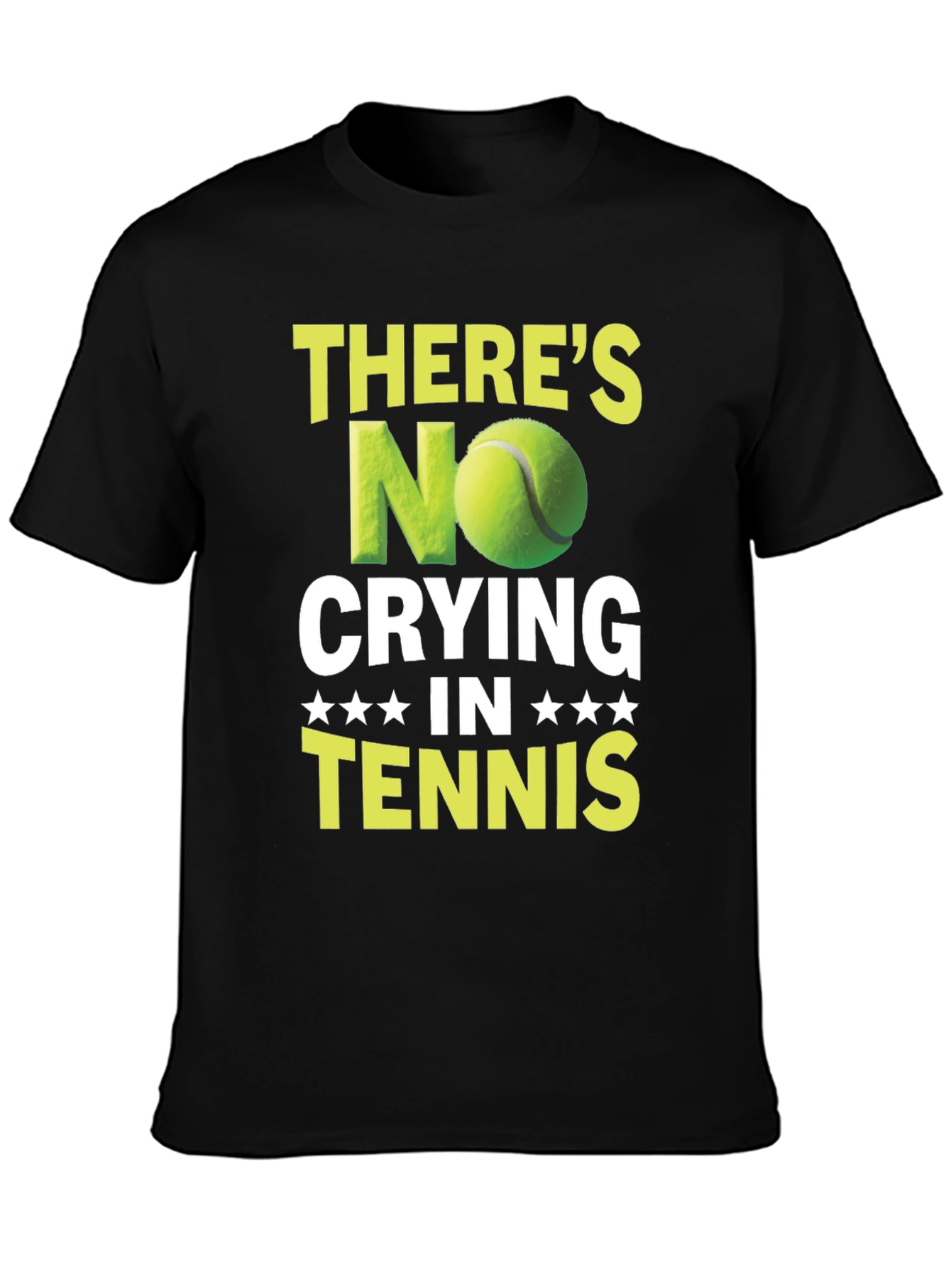 Funny Tennis T-Shirt - No Crying In Tennis
