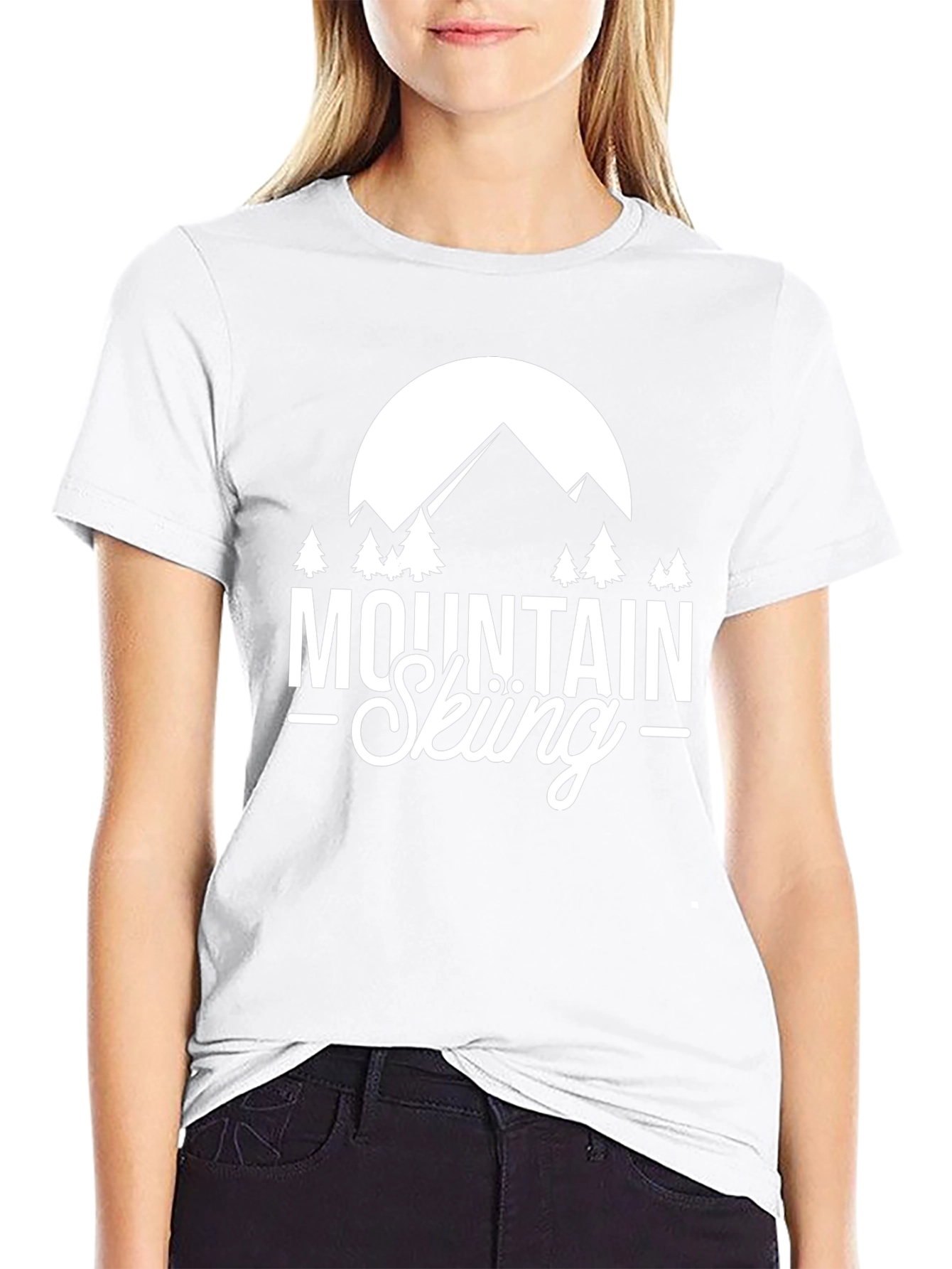 Mountain Skiing Graphic Tee