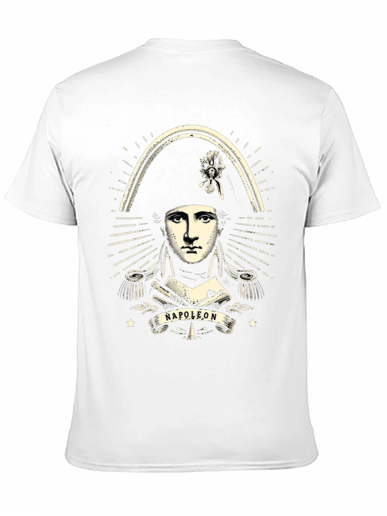 Napoleon Bonaparte Graphic Print Black T-Shirt