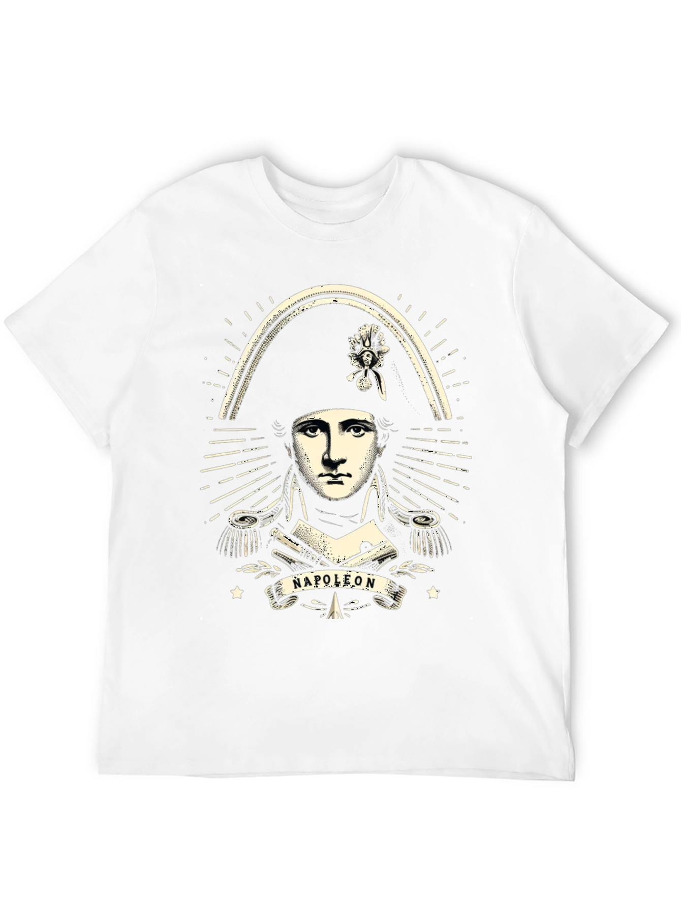 Napoleon Bonaparte Graphic Print Black T-Shirt