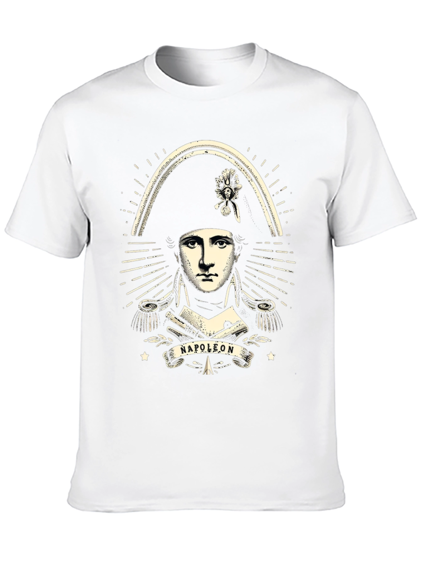 Napoleon Bonaparte Graphic Print Black T-Shirt