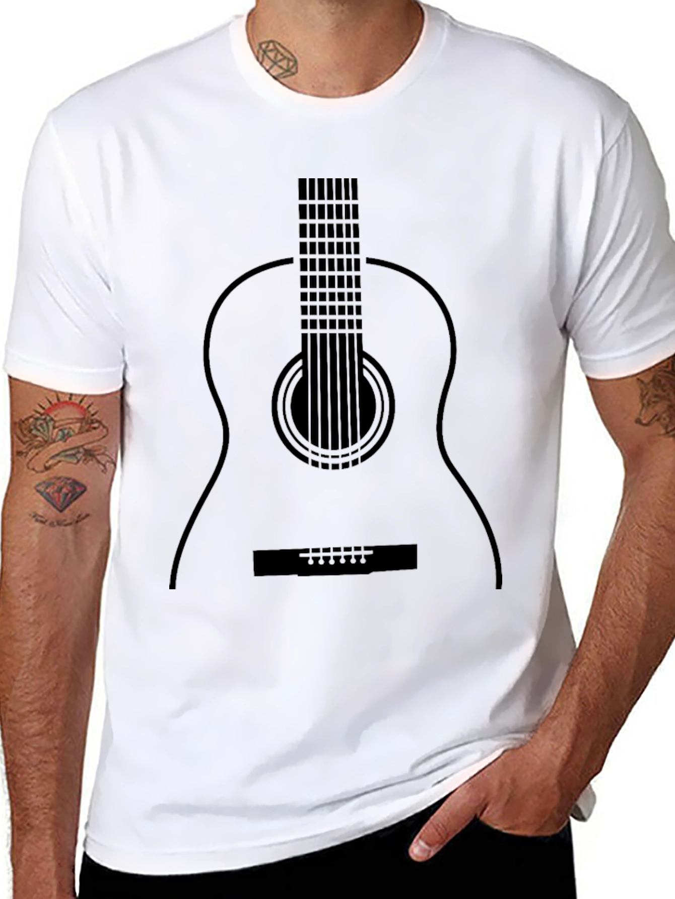 Guitar Graphic T-Shirt - Classic Music Tee