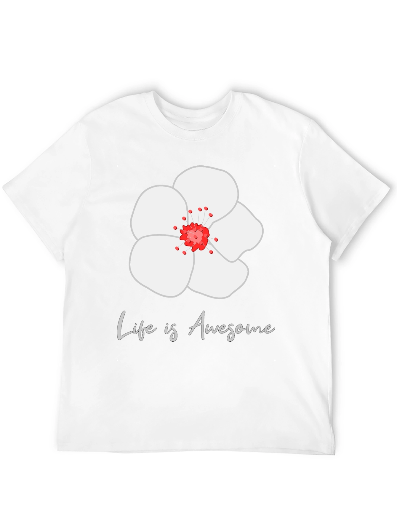 Life is Awesome Floral Tee