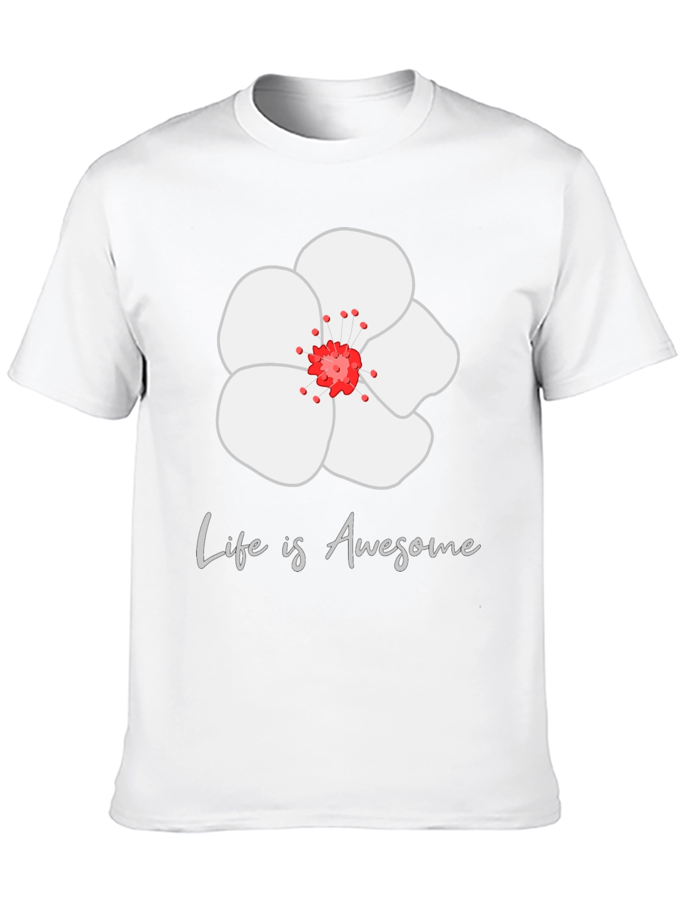 Life is Awesome Floral Tee