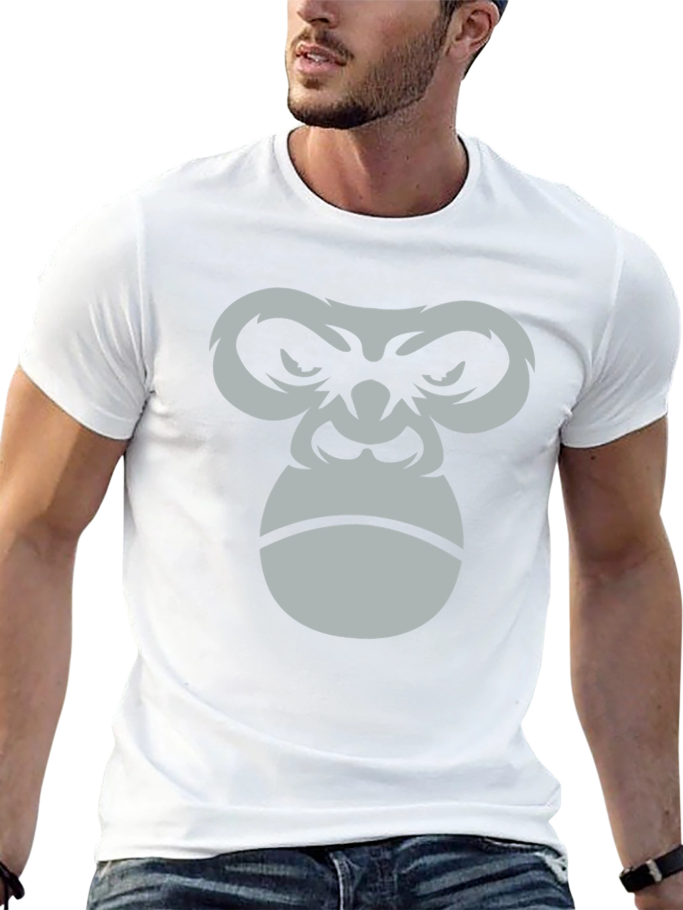 Angry Gorilla Graphic T-Shirt - Black
