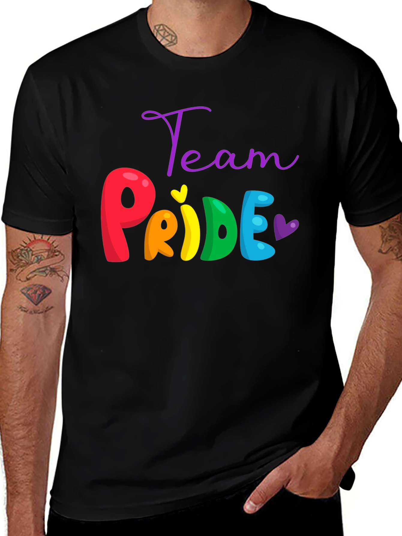 Team Pride T-Shirt - LGBTQ+ Rainbow Graphic Tee