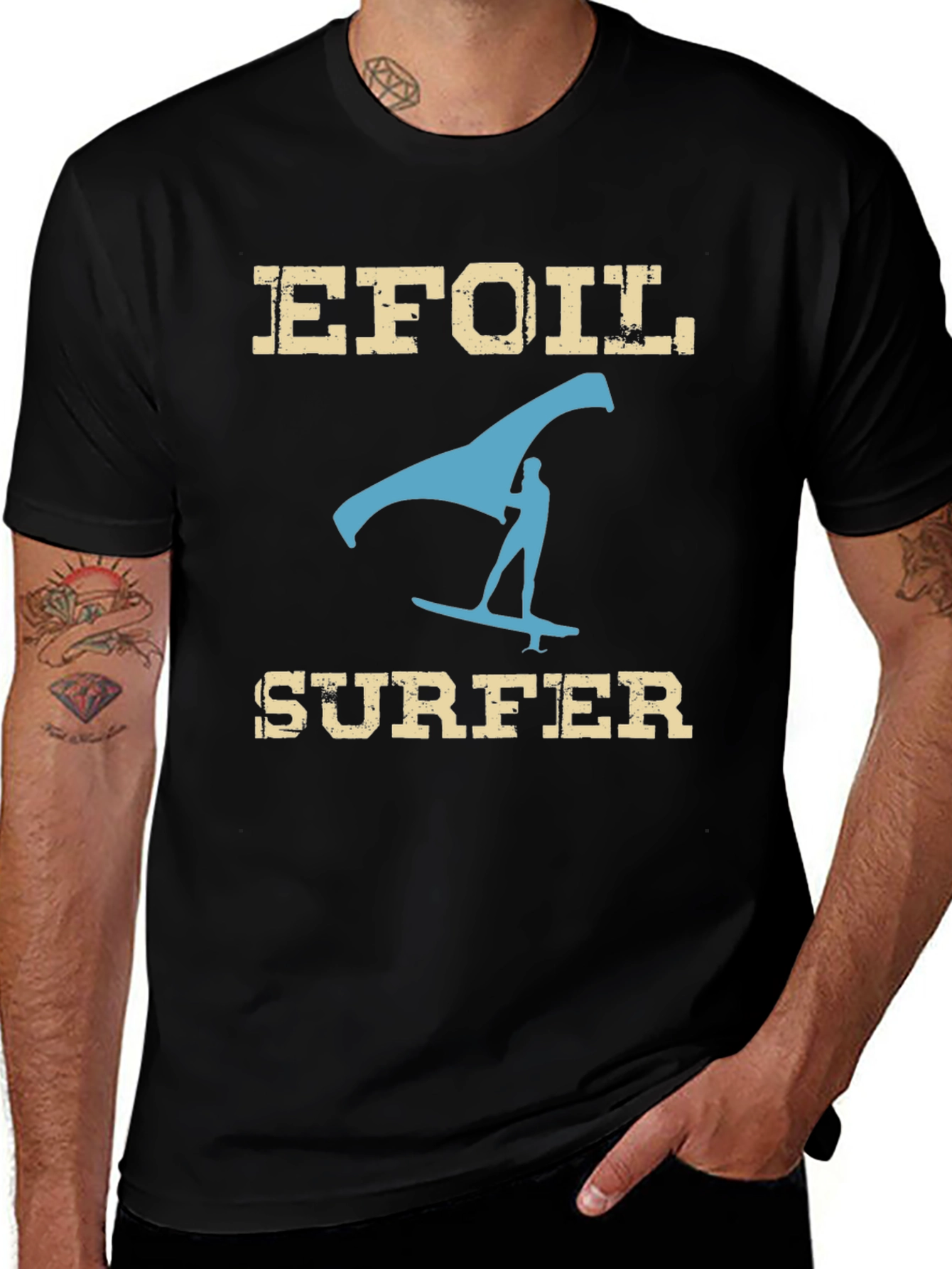 Efoil Surfer Graphic T-Shirt - Ride the Wave!
