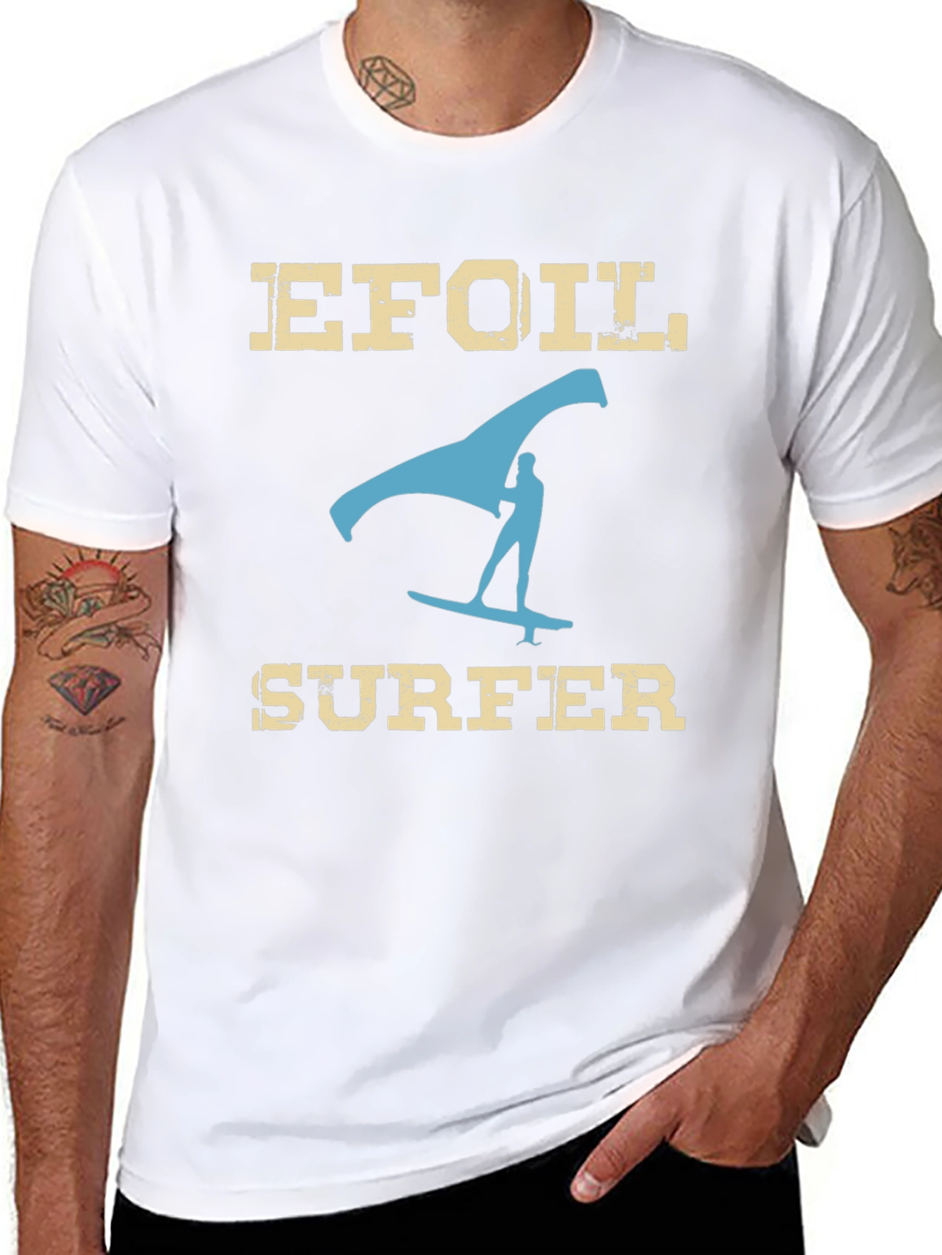 Efoil Surfer Graphic T-Shirt - Ride the Wave!