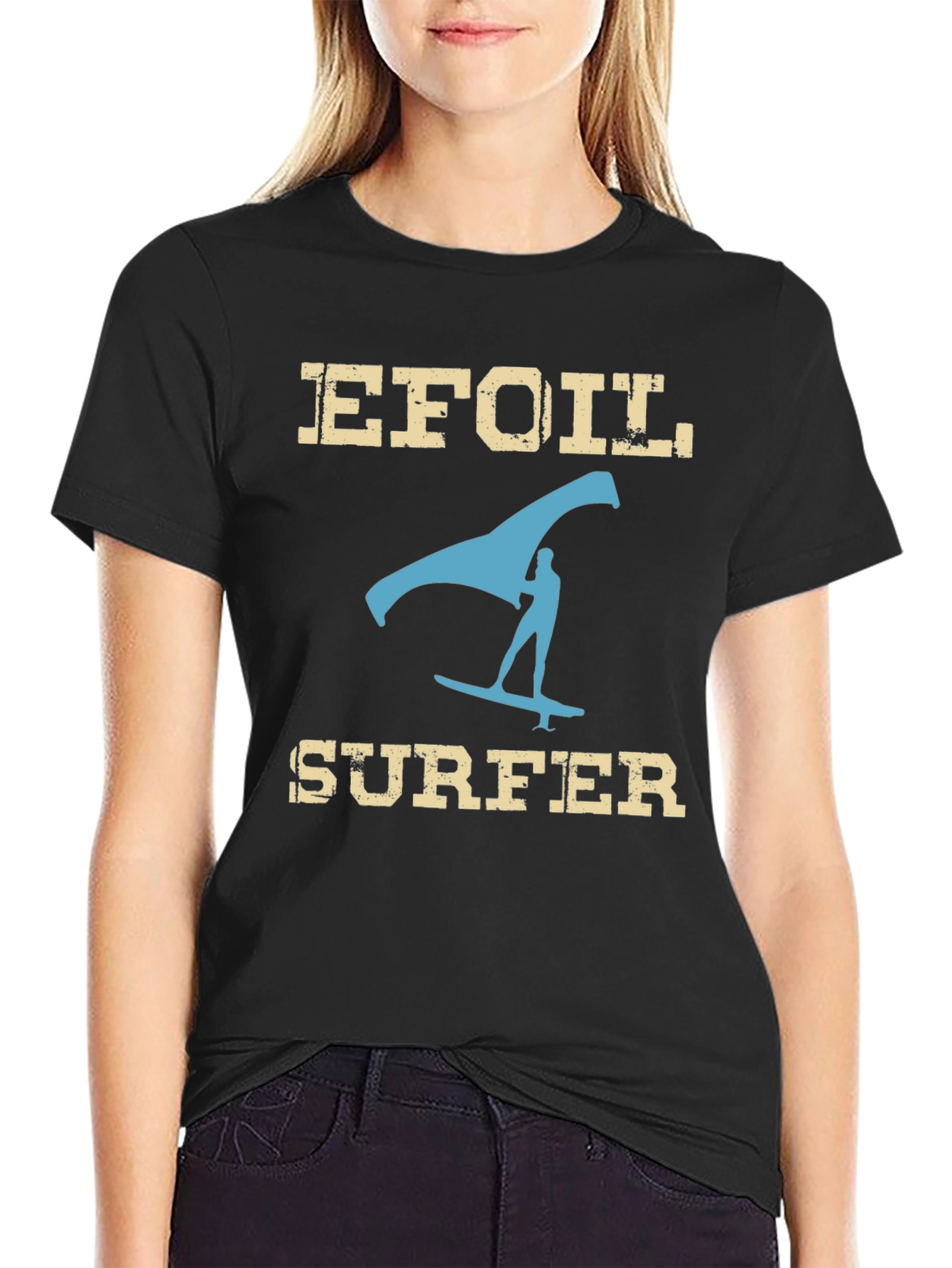 Efoil Surfer Graphic T-Shirt - Ride the Wave!