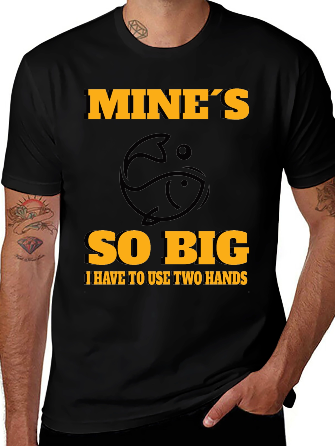 Mines So Big Fishing T-Shirt - Humor Tee