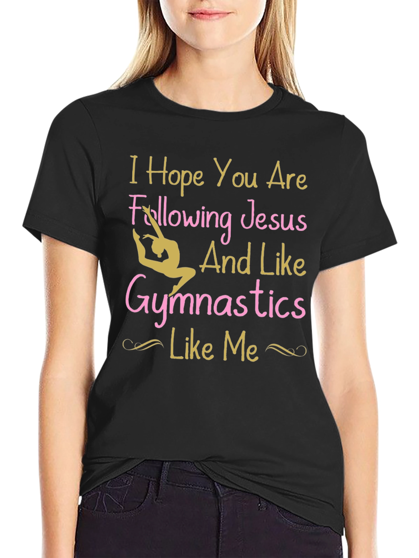 Gymnastics Jesus T-Shirt - Christian Gymnast Tee