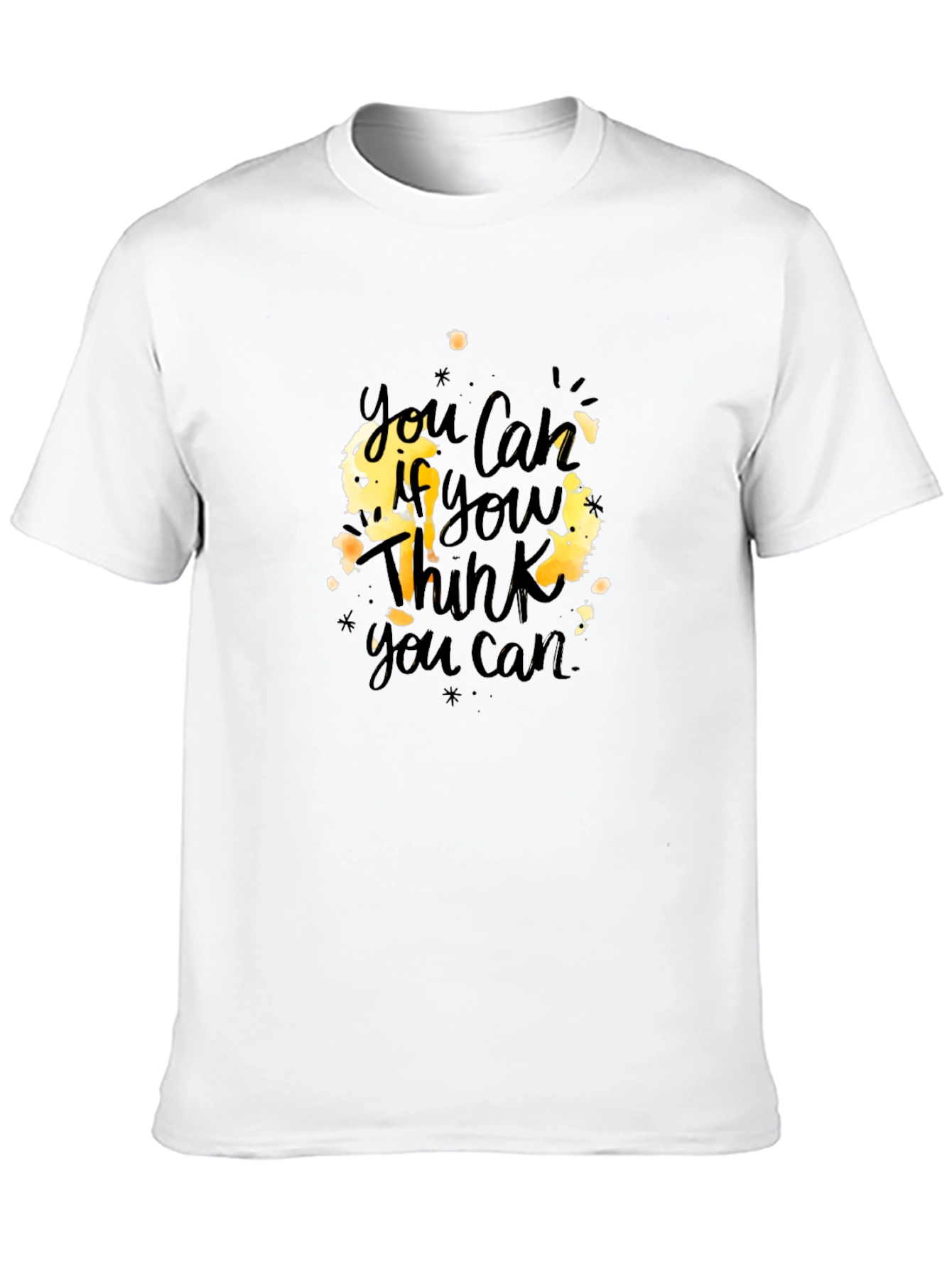 Motivational You Can Black T-Shirt